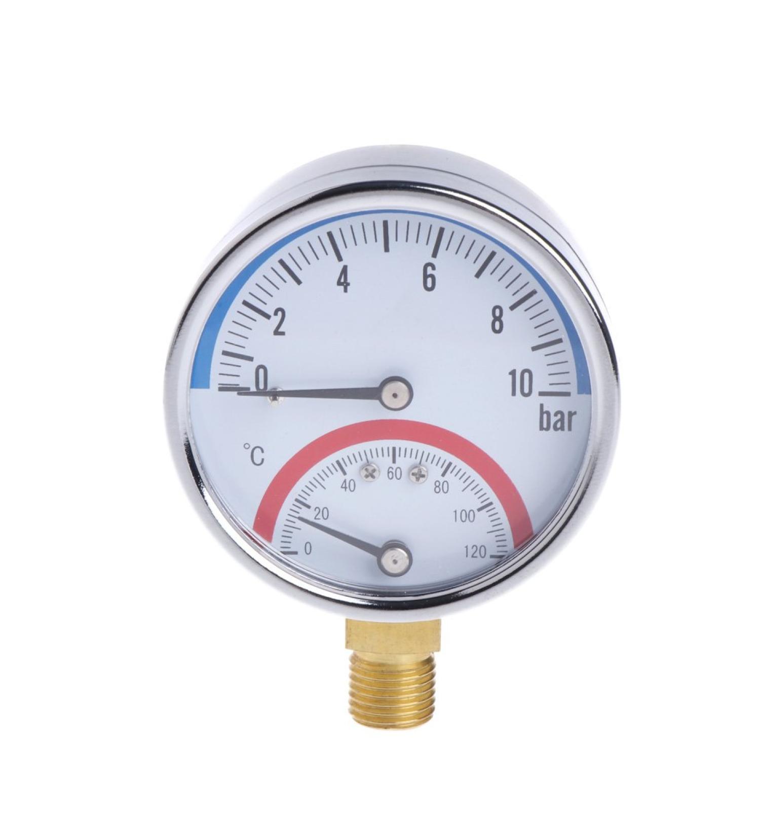 GUMEI 10 Bar Temperature Pressure Gauge - G1/4 Thread 2-in-1 Thermometer Monitor for Accurate Readings - Buy Online on GoSupps.com