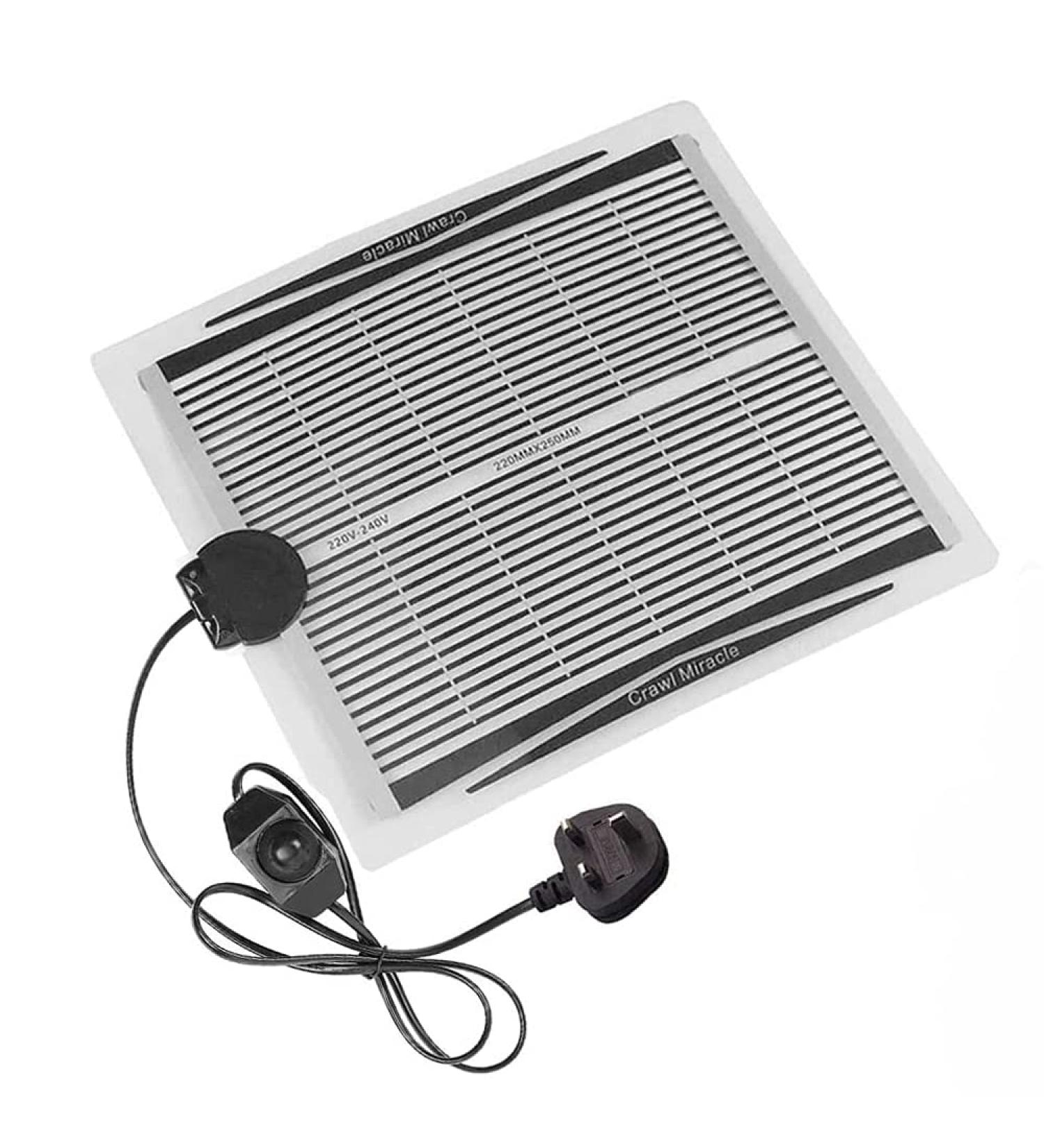 Reptile Heat Pad Adjustable Temperature Control Lizard Terrarium Heating Mat for Small Animals Snake Turtle Bearded Dragon Gecko (15W) - Buy Online on GoSupps.com