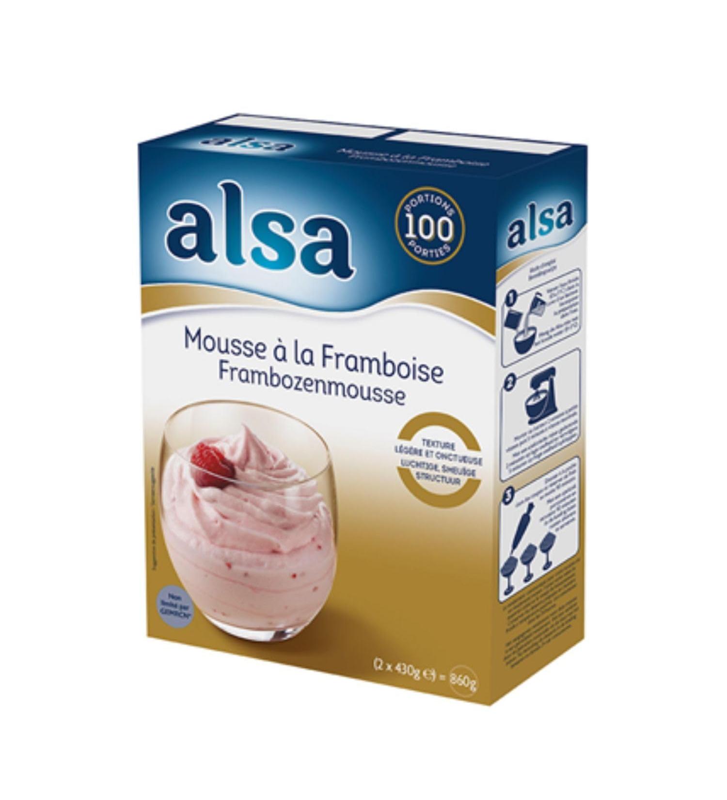Alsa Raspberry Mousse 860g 100 Servings