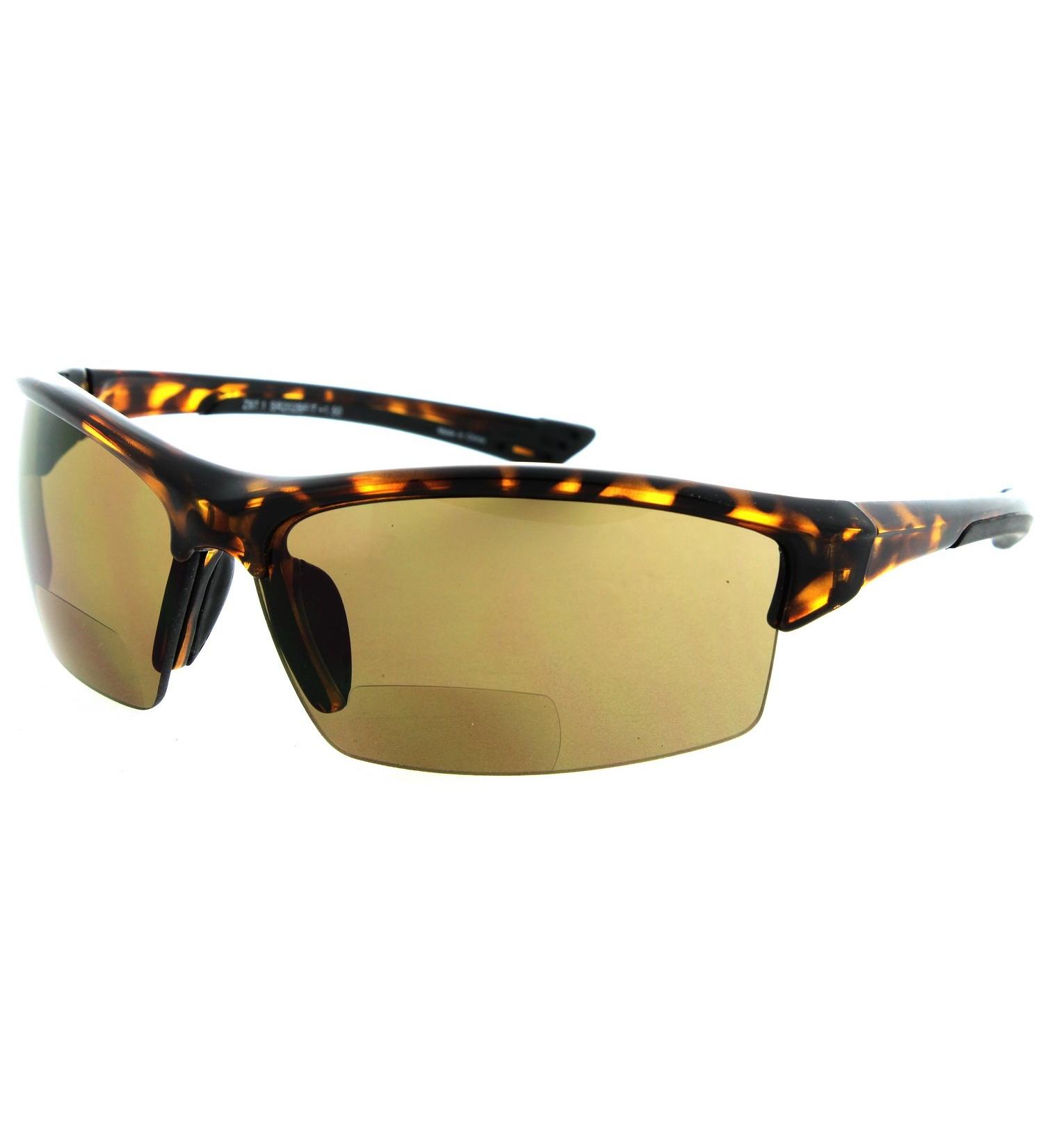 Cougar FS2 Sport Wrap Bifocal Reading Sunglasses (2.00) 2.00 Tortoise