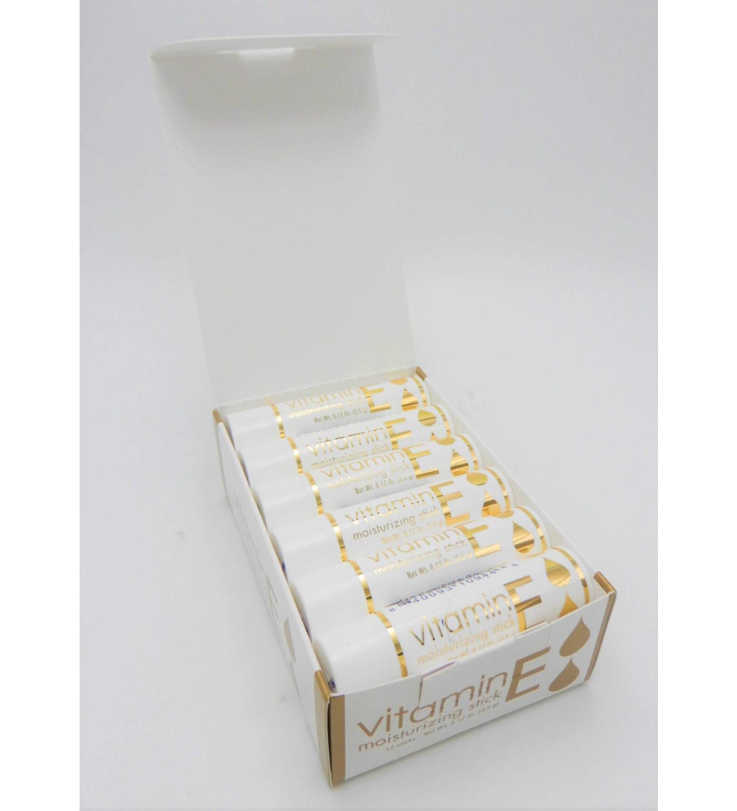 Vitamin E MOISTURIZING Stick 12 Sticks 0.12OZ Each Stick Pack of 1