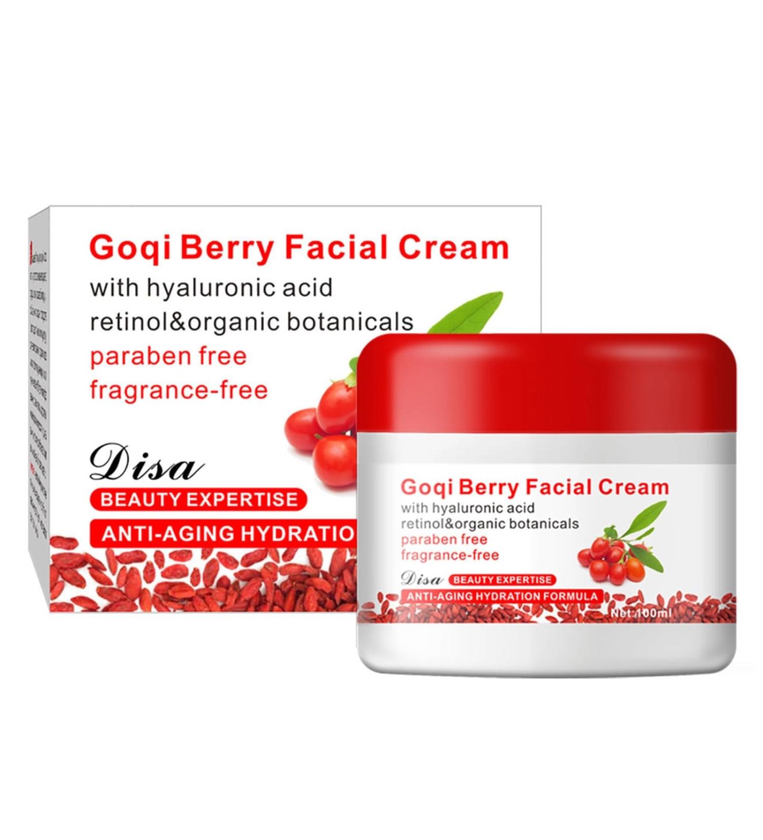 Berry Face Cream Antioxidant Face Moisturizer Goji Cream Revitalizing Anti Wrinkle Cream Fashion Goqi Berries AntiAging - Buy Online on GoSupps.com