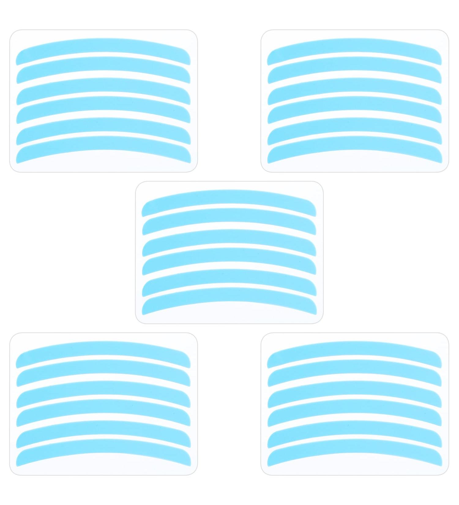 30pcs Lash Lift Ribbons - Silicone Shields & Rods for Eyelash Perming - Blue Ribbed Lash Lift Accessories - Buy Online on GoSupps.com