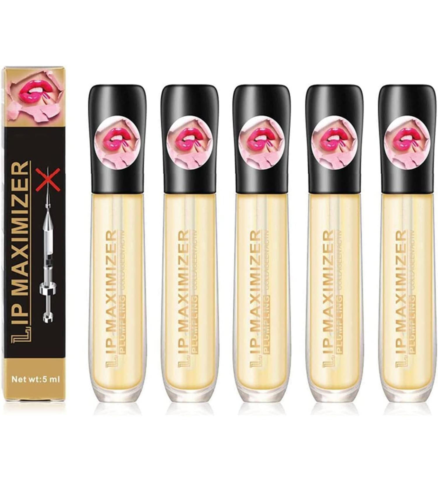 Vitamin E Lip Plumping Serum | Hyaluronic Lip Plumper for Instant Hydration & Wrinkle Relief (5pcs) - Buy Online on GoSupps.com