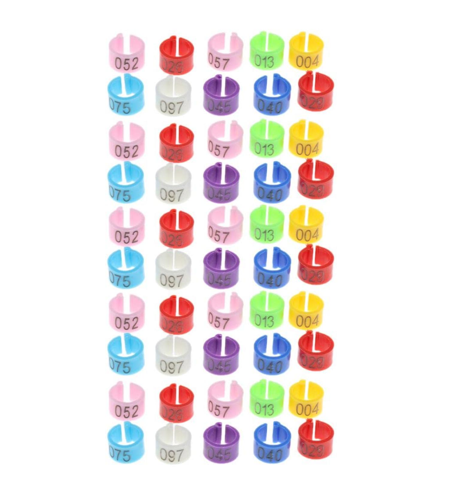 Perfk 50 Multi-Colored Aluminum Pigeon & Chicken Leg Rings - Identification Bands for Birds & Poultry - Buy Online on GoSupps.com