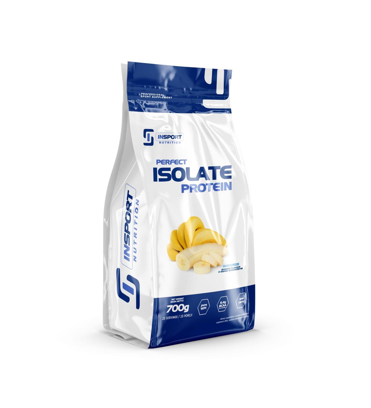 INSPORT Nutrition - PERFECT ISOLATE PROTEIN - Professional Sports Supplement - Protein Isolate - BCAA - EAA - Pure WPI - 23 Servings - 700g Powder - Taste: (Medium Vanilla) - Buy Online on GoSupps.com