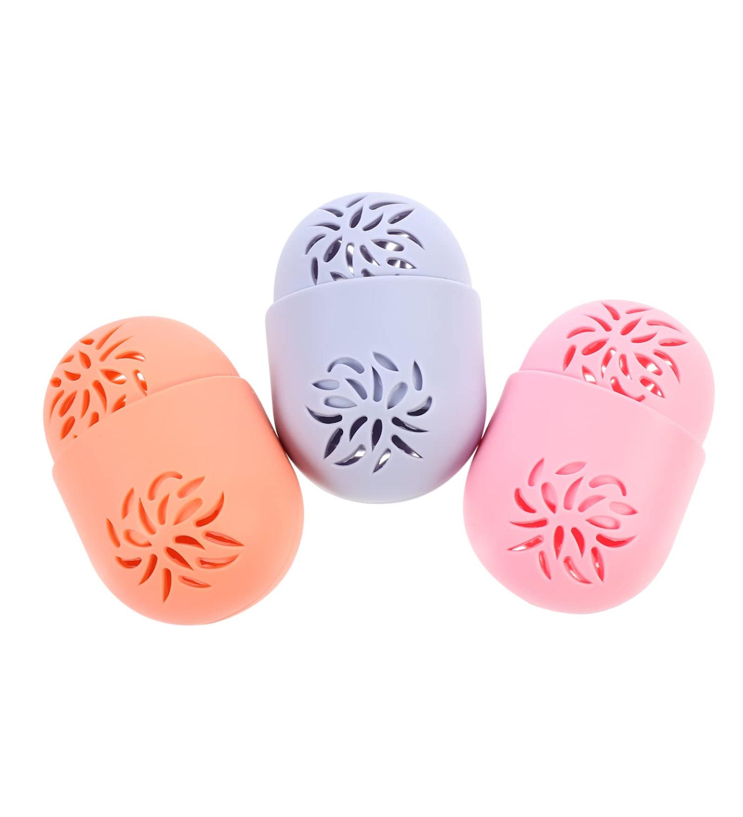 SHERCHPRY 3pcs Capsule Storage Box - Travel Makeup Sponge Holder & Drying Rack for Beauty Blenders & Makeup Tools - Buy Online on GoSupps.com