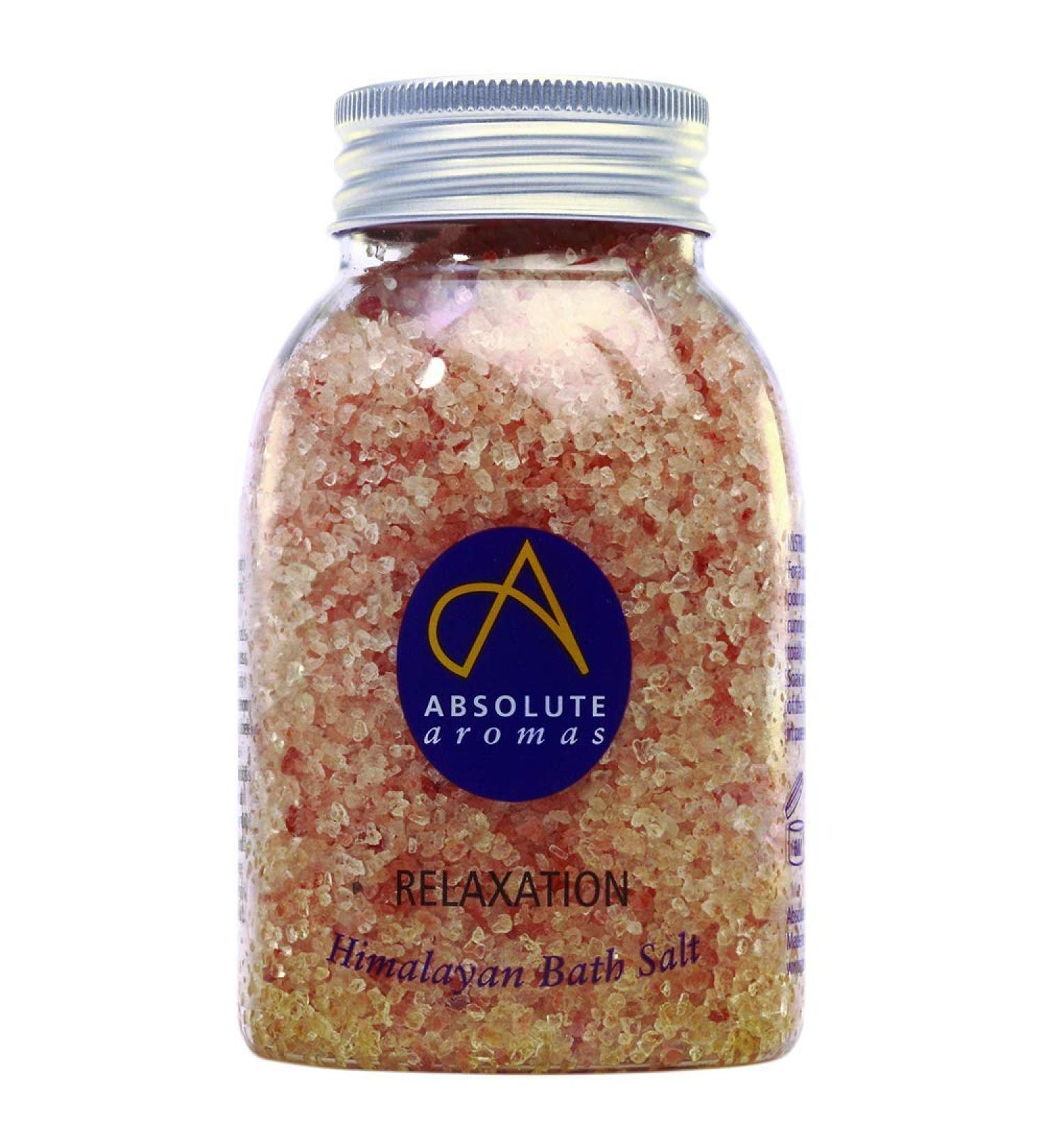 Absolute Aromas Relaxation Bath Salts 290g - Pink Himalayan Salt with Pure Essential Oils for Relaxation - Buy Online on GoSupps.com