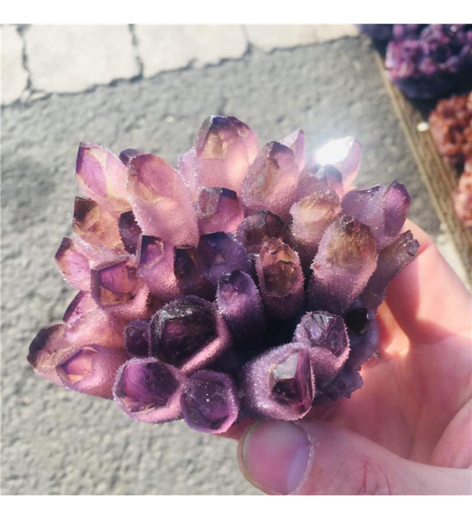 Amethyst Rough Stone Natural Amethyst Specimen Purple Quartz Stone Raw Home Decor (Size : 300-400g) HOMEZHOU - Buy Online on GoSupps.com