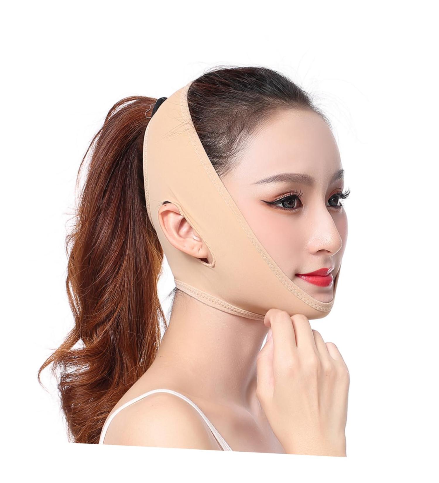 Didiseaon Slimming Strap Face Strap Face Shaper Band Double Chin Strap Glue Tape Waist Band V Line Belt Girdle Thin Face High Elastic Belt - Buy Online on GoSupps.com