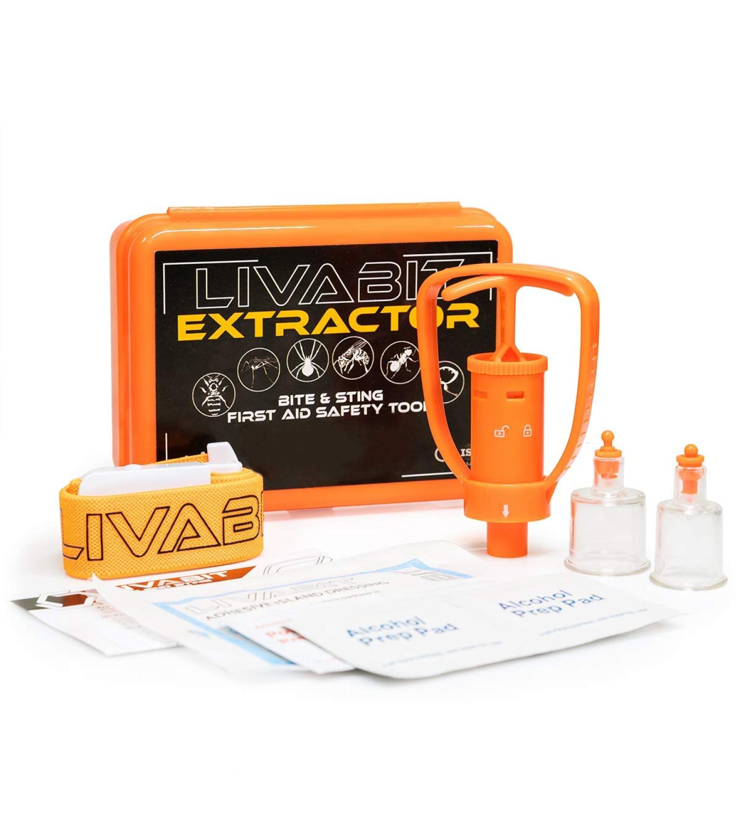 LIVABIT Emergency Venom Extractor F.A.S.T. Kit for Snake Bites & Insect Stings - Portable First Aid Safety Tool for Hiking & Camping - Buy Online on GoSupps.com