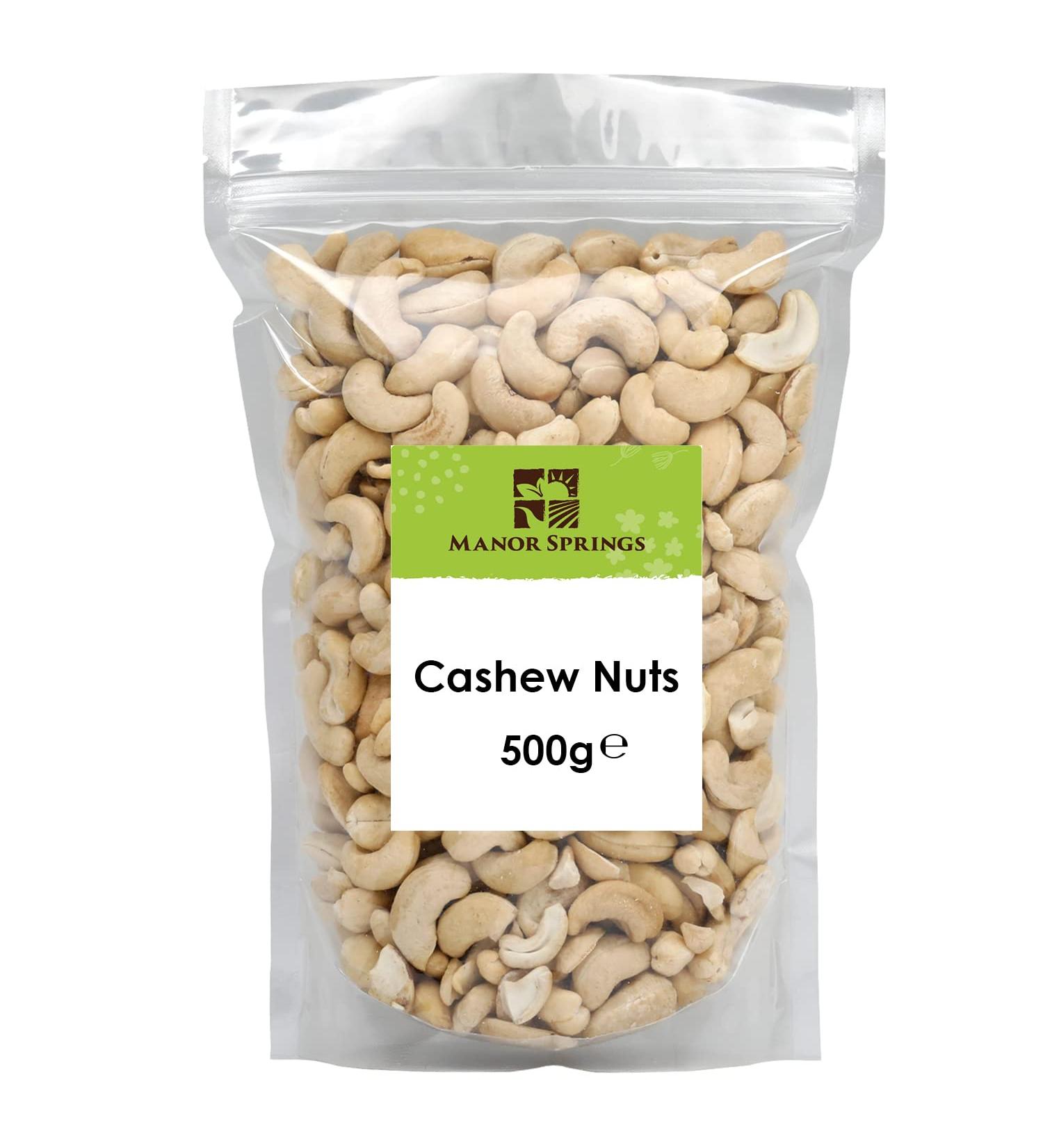 Cashew Nuts 500g by Manor Springs - Buy Online on GoSupps.com