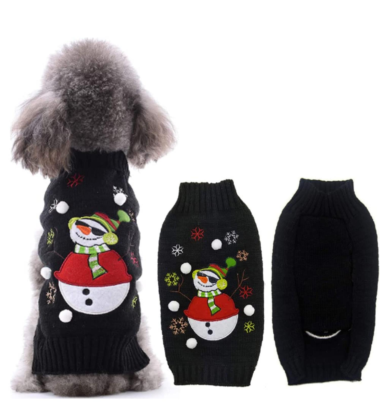 ABRRLO Christmas Dog Sweater - Warm Festive Sweater for Small to XL Dogs - Perfect Holiday Gift for Pets - Buy Online on GoSupps.com