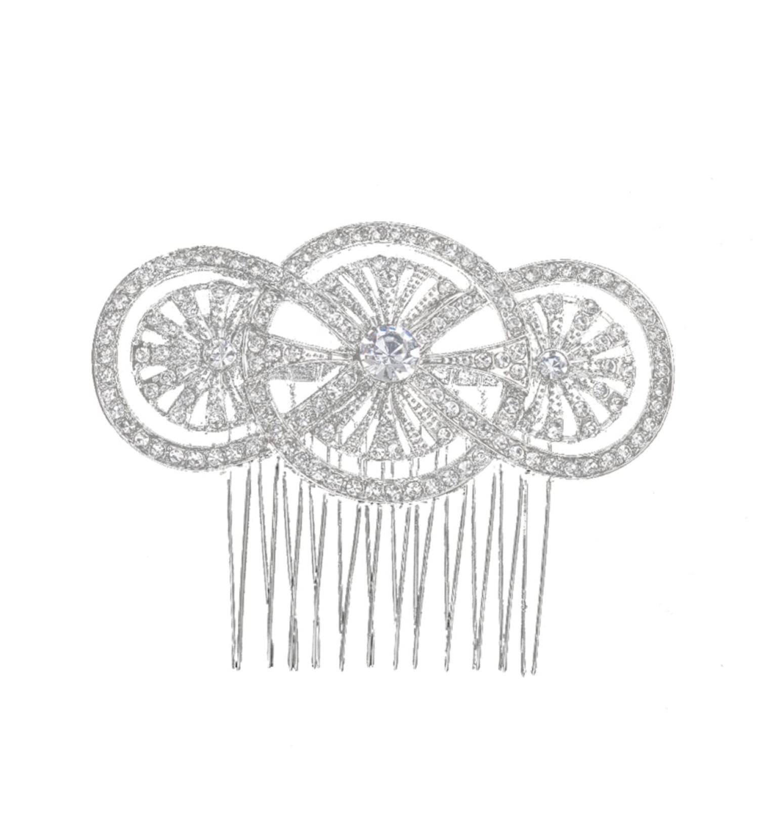 DOITOOL Tiara Rhinestone Hairpin Bridal Hair Comb Bridal Headdress Wedding Headpiece Bride European and American The Photo - Buy Online on GoSupps.com