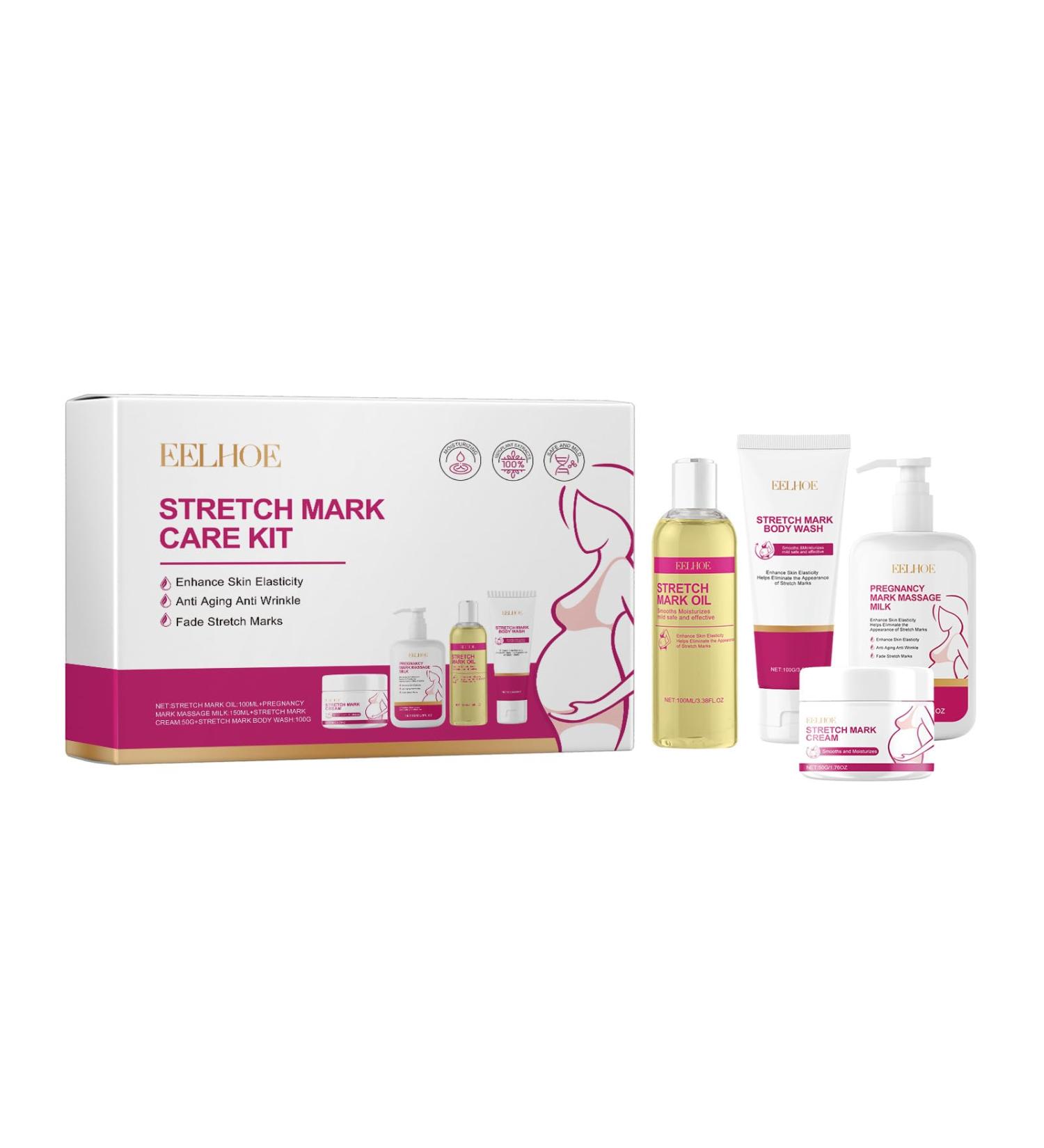 Pregnancy Skin Care Kit for Fine Marks and Scars Fast Results Mama Belly Deep Repair Cream with Vitamin E Coconut Oil Moisturizing Lotion - Buy Online on GoSupps.com