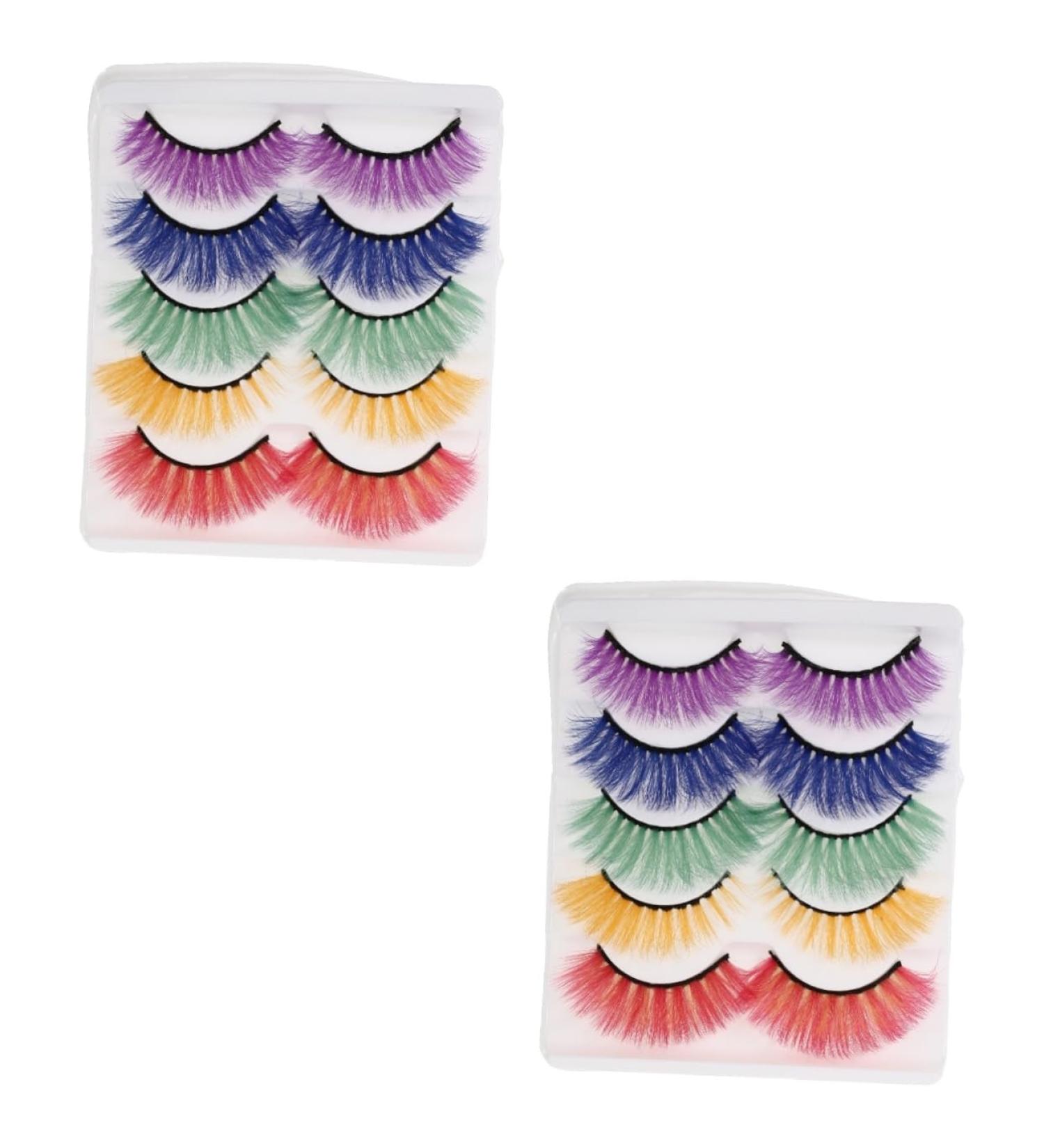 Beavorty 10 Pairs Fake eyelashes 3D False Eyelashes Vivid Eyelashes costume eyelashes colored eyelashes False Eyelash Reusable cosplay lashes cosmetic Accessories Imitation Miss - Buy Online on GoSupps.com