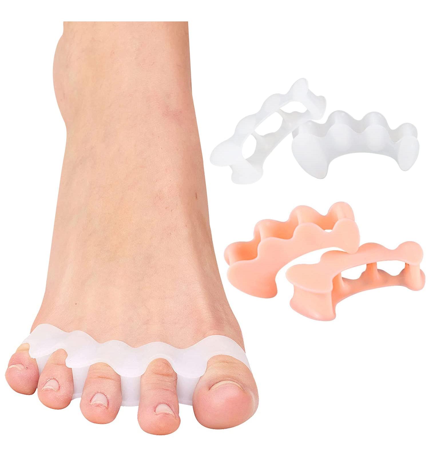 Toe Spreader Silicone | Toe Separator for Pedicure & Correction - Athletes & All Feet | International Shipping - Buy Online on GoSupps.com
