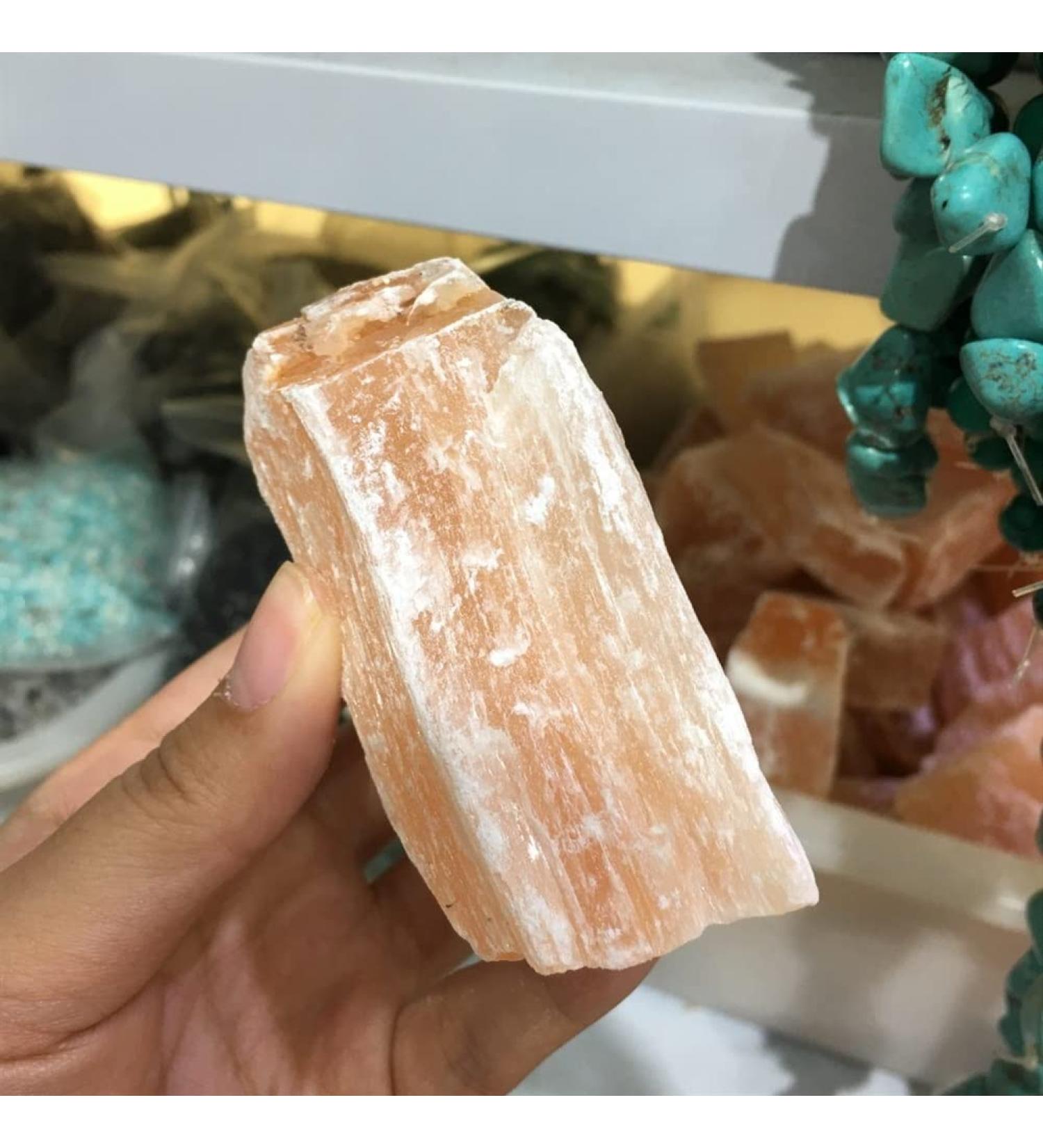 Natural Crystal Rough Natural Crystal Natural raw Yellow Gypsum Stone Crystal Specimen (Size : 100g) - Buy Online on GoSupps.com