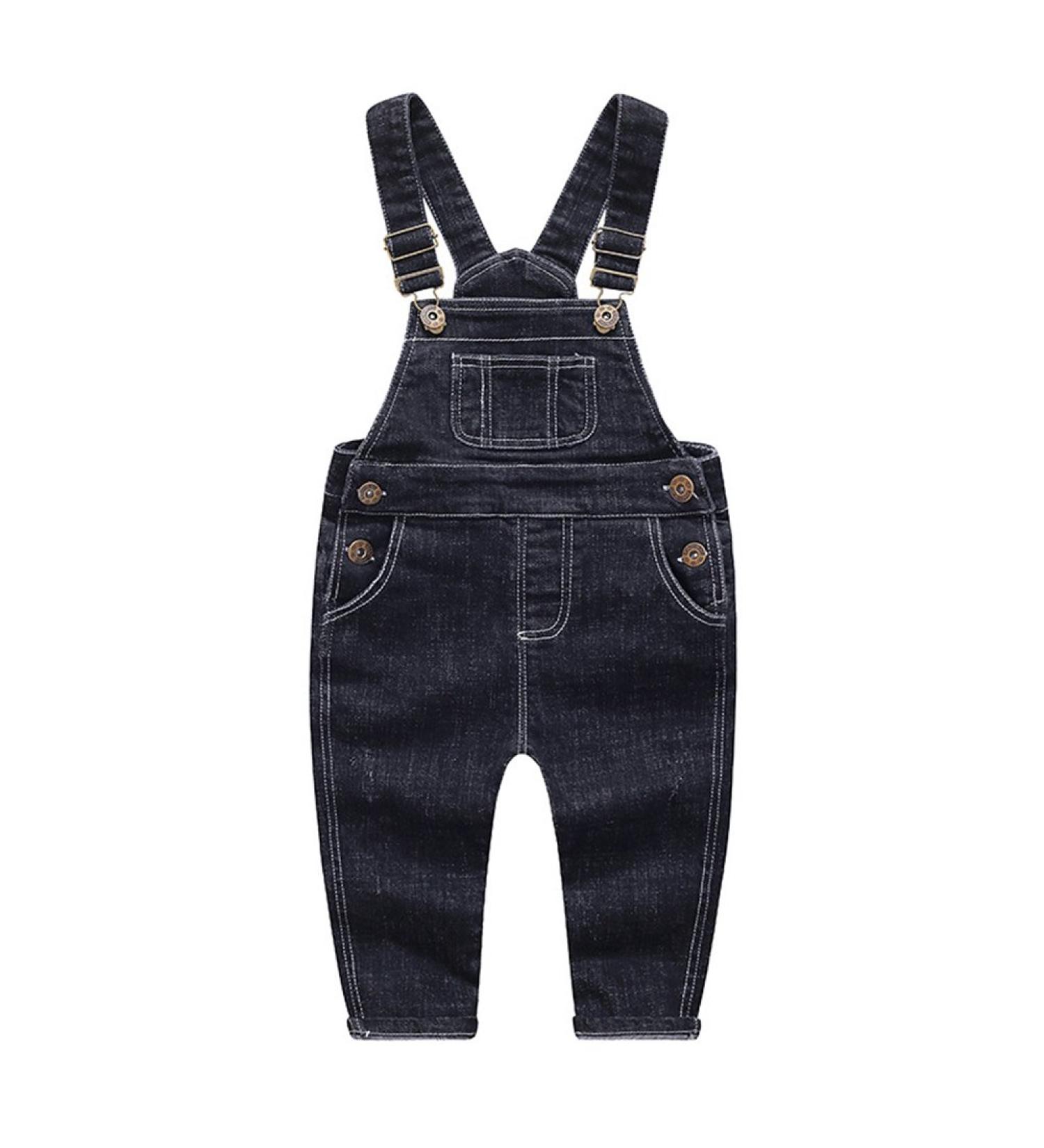 KIDSCOOL SPACE Baby & Little Boys/Girls Soft Denim Overalls | Water Washed Ripped | Blue-1973 | 3-4 Years - Buy Online on GoSupps.com