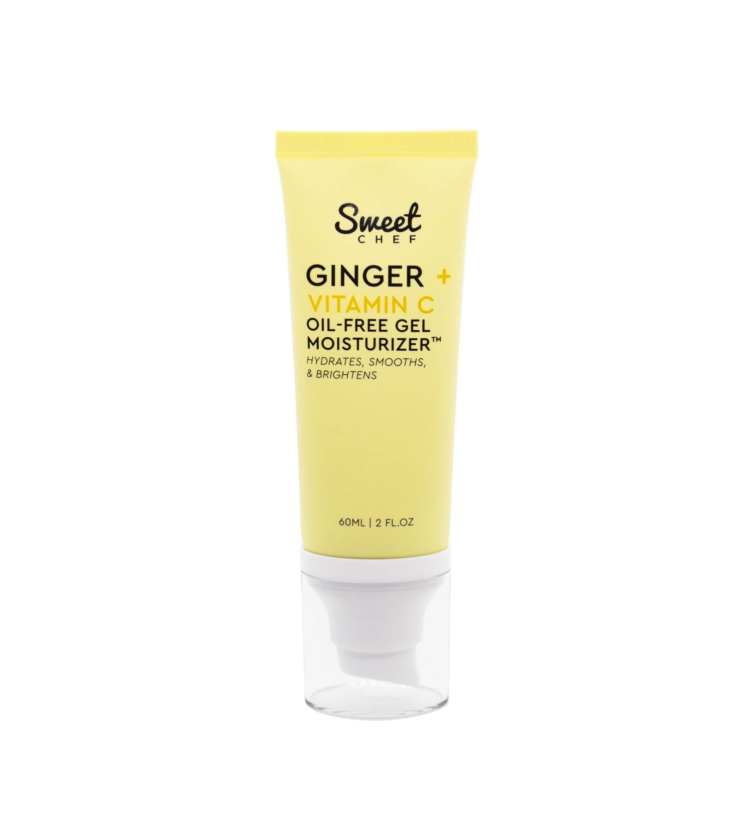 Sweet Chef Ginger + Vitamin C Oil-Free Gel Moisturizer with Hyaluronic Acid, Turmeric, and Niacinamide | Antioxidant-Rich Daily Moisturizer for Hydrated, Even Skin Tone - Buy Online on GoSupps.com