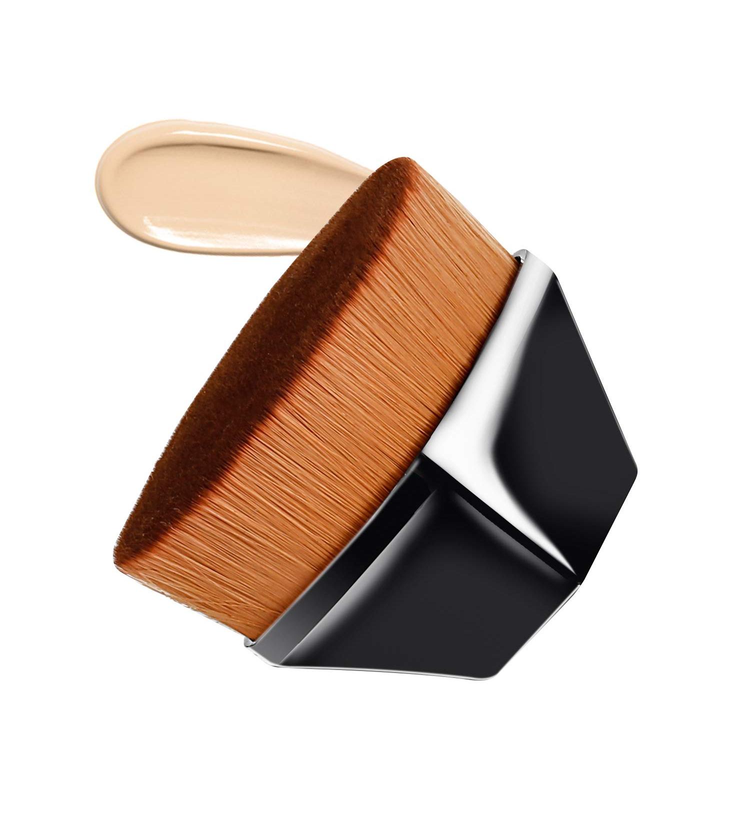 QiBusLeen Kabuki Foundation Makeup Brush - Large Body Brush for Blending Liquid Makeup, Cream, and Powder Cosmetics with Portable Case (Black) - Buy Online on GoSupps.com