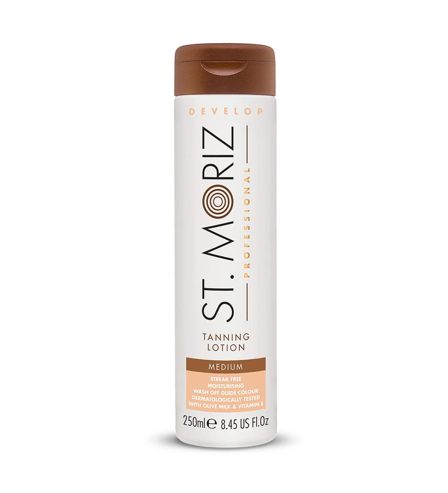 St. Moriz Professional Self Tan Lotion Medium 250ml - Get a flawless sun-kissed glow - Buy Online on GoSupps.com