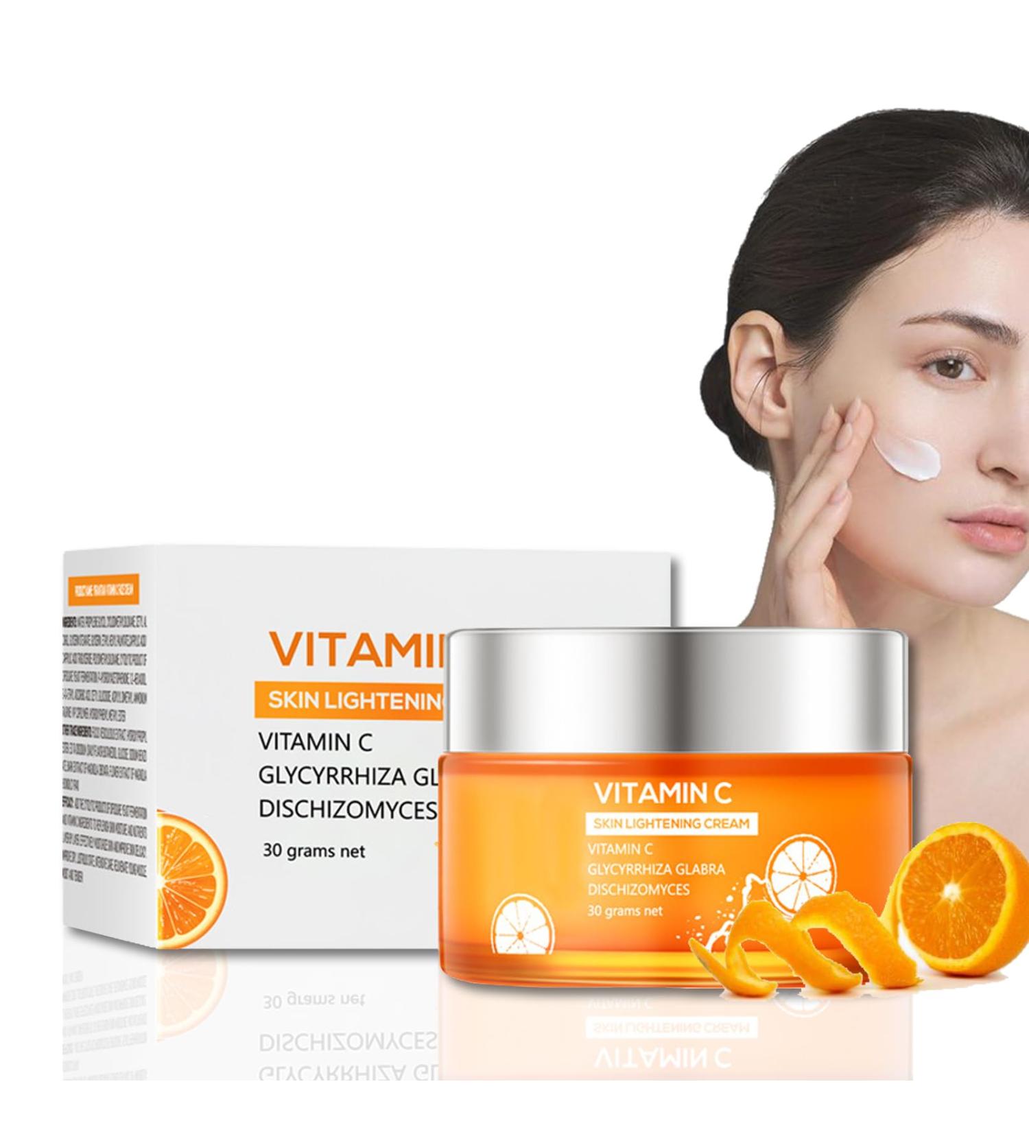 Vitamin C Face Cream-Face Moisturiser For Women-Day & Night Anti Wrinkle Face Cream With Vitamine & Hyaluronic Acid Hydrate Anti Aging Hydrate Reduce Dark Circles Boost Skin Collagen 30g - Buy Online on GoSupps.com