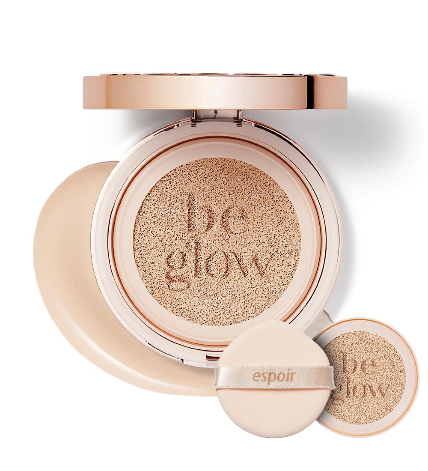 ESPOIR Pro Tailor Be Glow Cushion SPF42 PA++ 2 Ivory - Light Feeling Foundation for Thin Smooth Cover | Glow Skin All Day - Buy Online on GoSupps.com