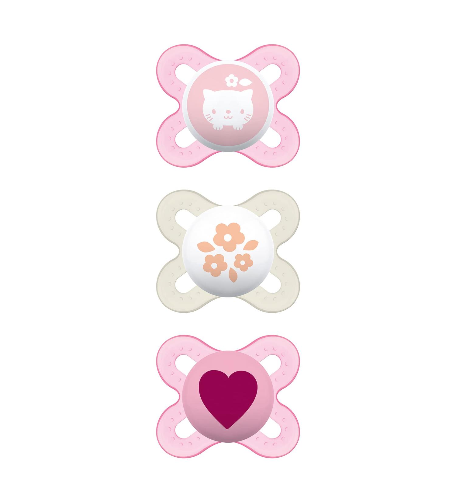 MAM Start Newborn Schnuller - Best Pacifier for Breastfed Babies | 3-Pack for Baby Girls - Buy Online on GoSupps.com