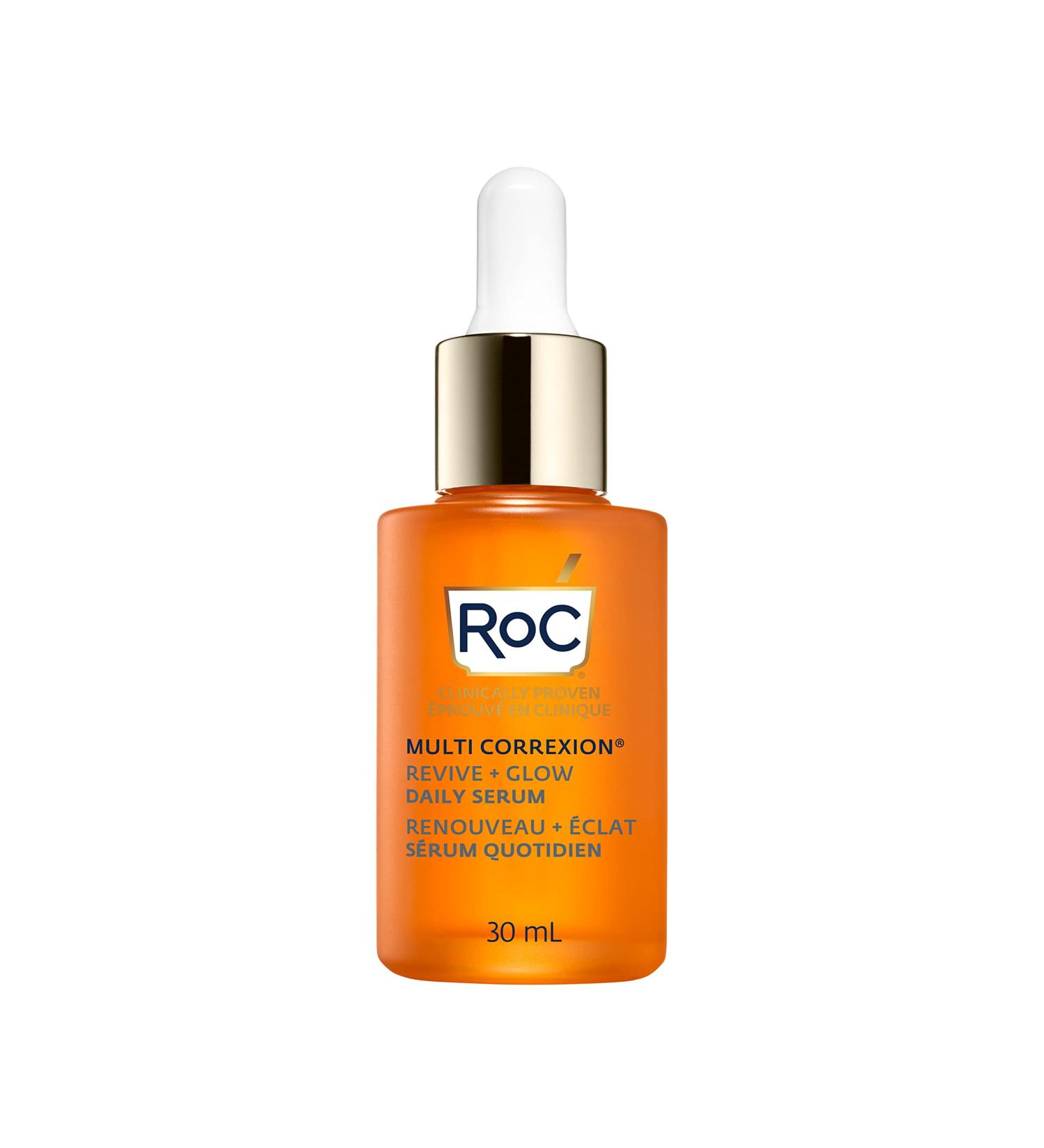 RoC Multi Correxion Revive + Glow 10% Active Vitamin C Serum for Face Daily Anti-Aging Wrinkle and Skin Tone Skin Care Treatment Brightening Serum for Dark Spots 30ML Clear - Buy Online on GoSupps.com