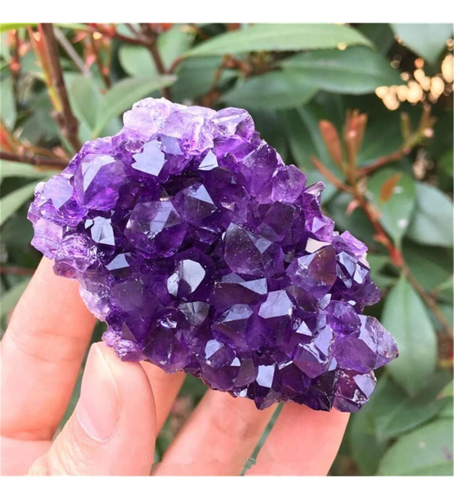 Natural Crystal 1PC 120-300g Natural Dream Amethyst Quartz Crystal Cluster Specimen Power Stone Crystal HOMEZHOU (Size : 70-80g) - Buy Online on GoSupps.com