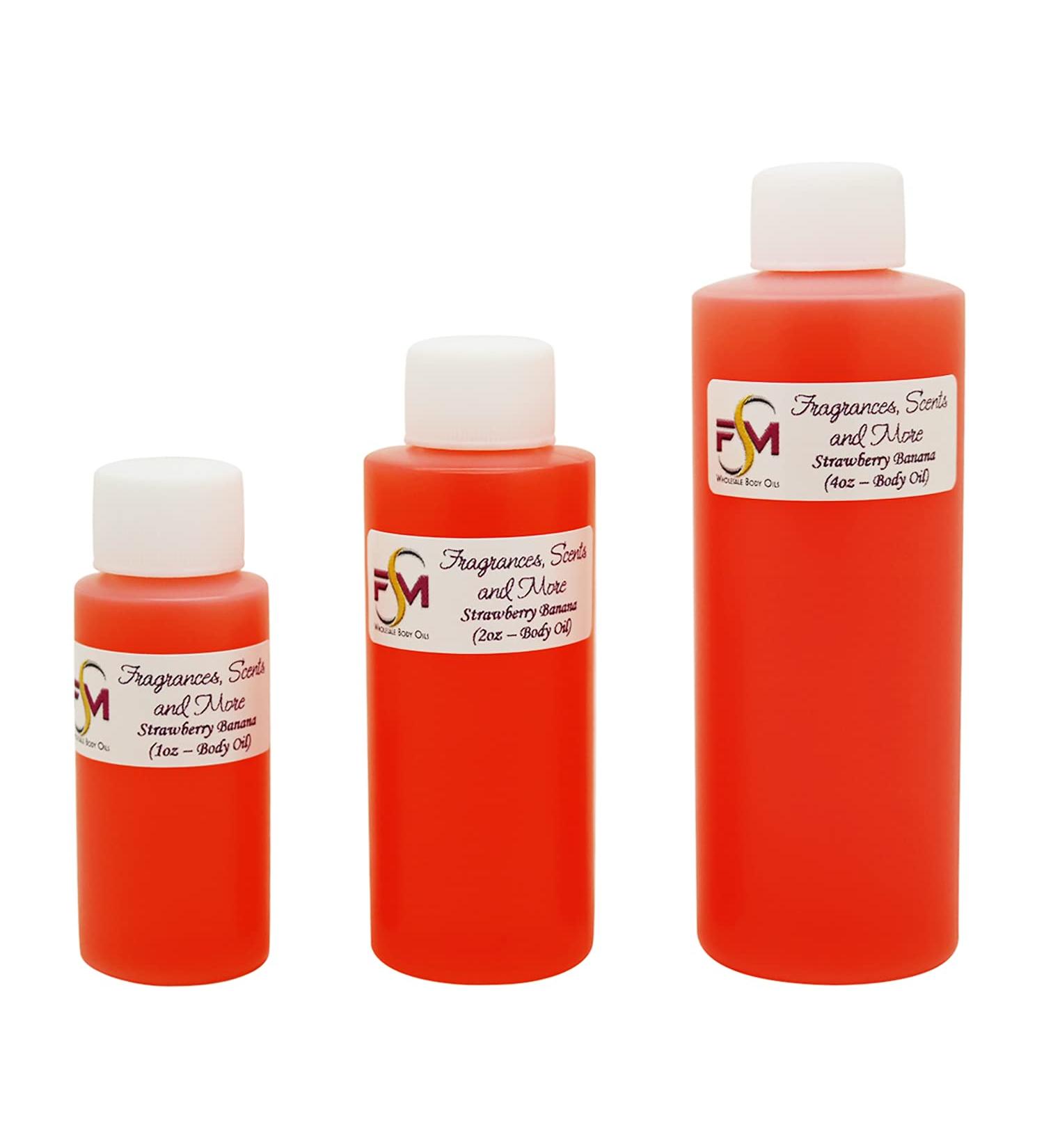 Strawberry Banana Fragrance Oil - 4 Fl Oz Plastic Bottle (120ml) 4 Fl Oz (Pack of 1)