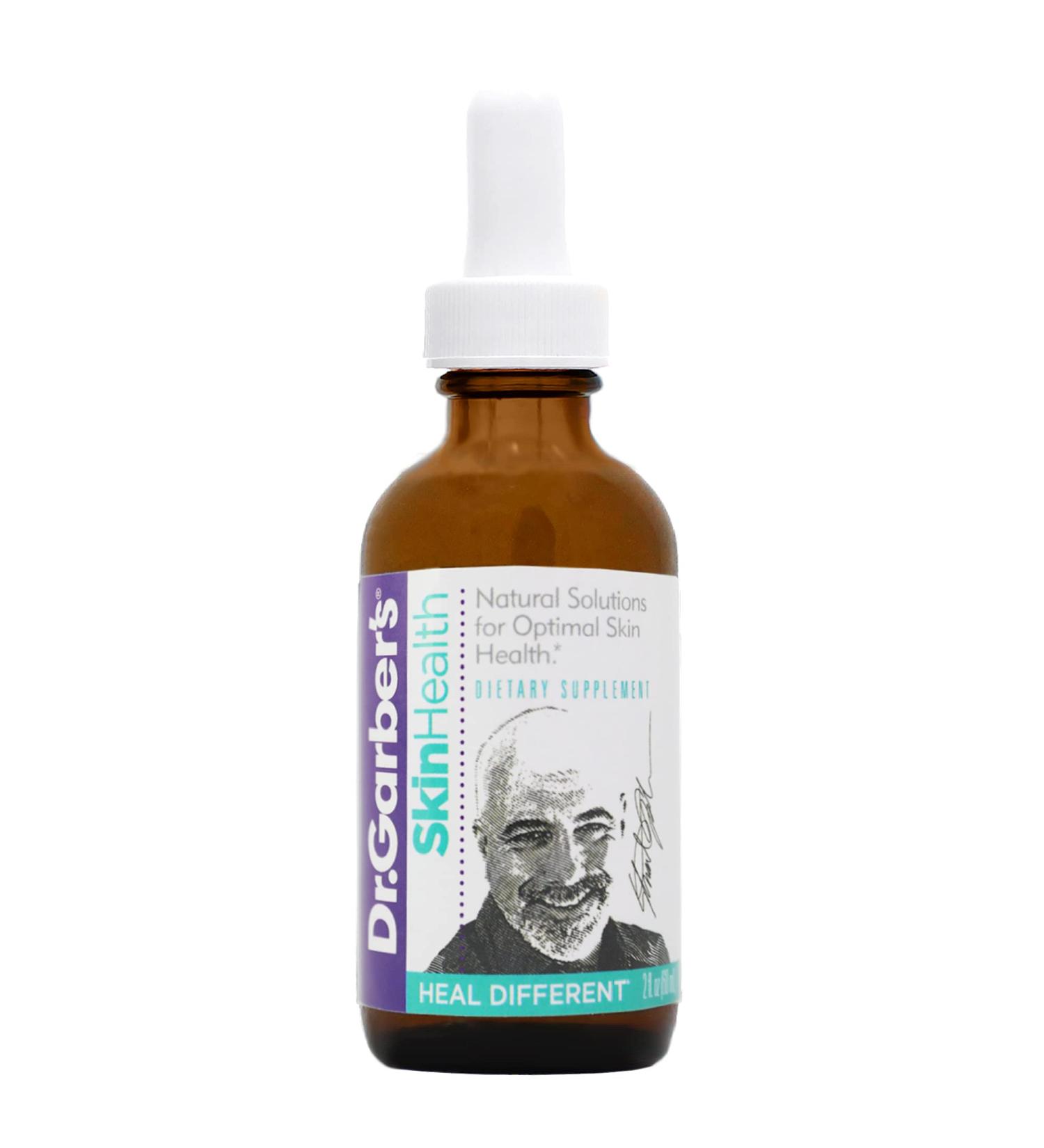 Dr. Garber's Skin Health Oral Drops - Gemmotherapy Supplement for Itchy & Dry Skin, Acne, Eczema & Allergy Relief - 60ml - Buy Online on GoSupps.com