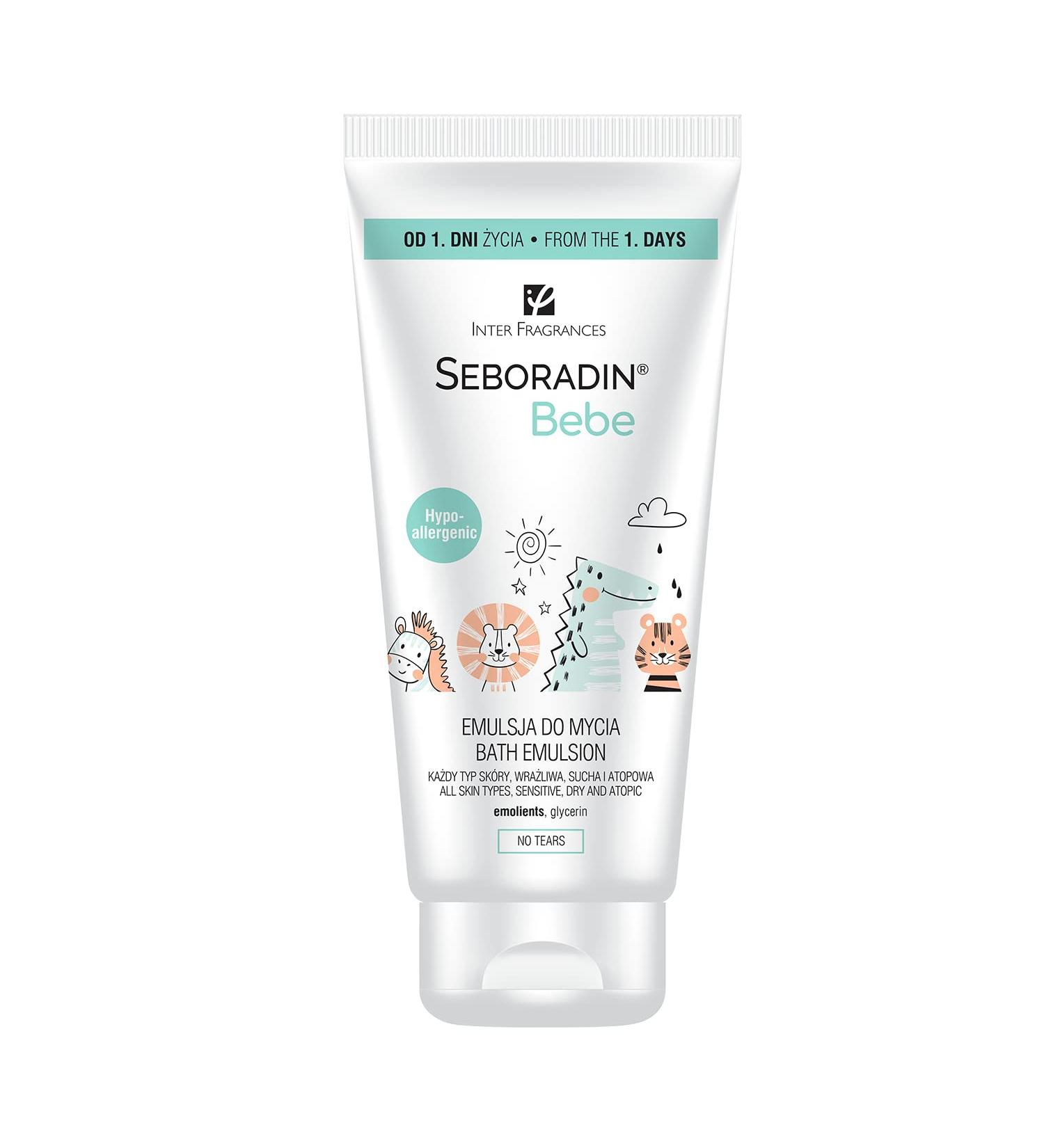 Seboradin Bebe Lotion Lavante Hydratante Intensive pour B b s Enfants et Personnes Ayant une Peau Sensible S che et Atopique Nettoyage Doux Soins pour B b s d s le Premier Jour 200 ml - Buy Online on GoSupps.com