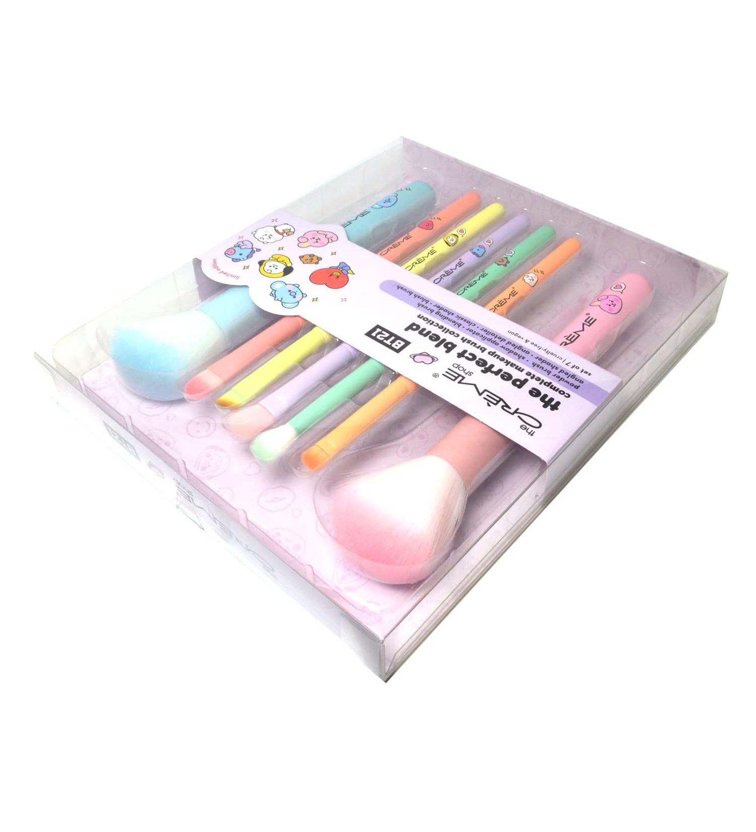 BT21 BABY Perfect Blend Brush Collection Set of 7 with Free Zipper Bag - Buy Online on GoSupps.com