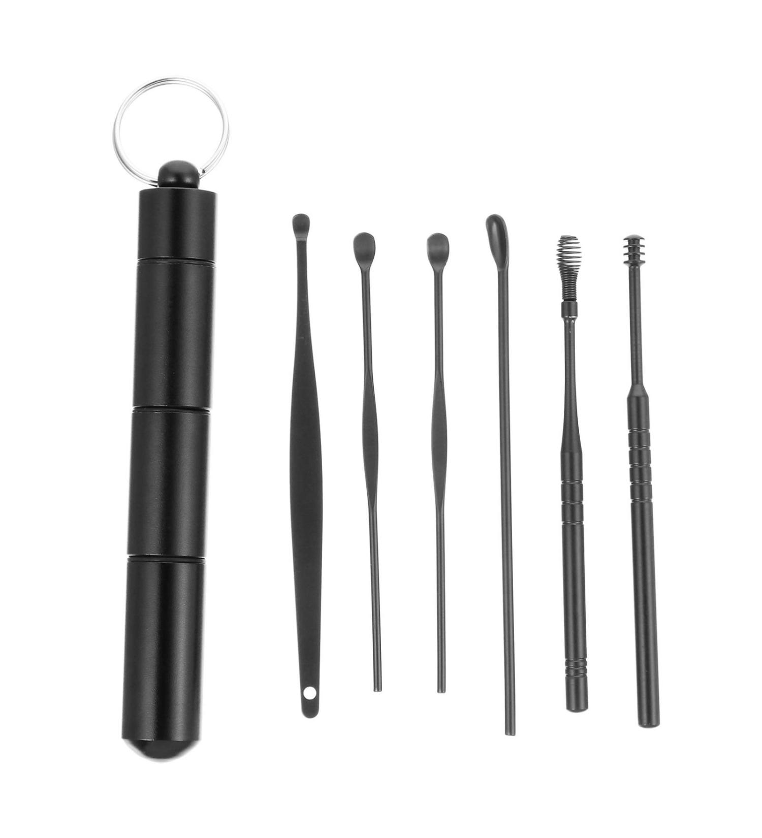 Milisten Ear Cleaner Kit - Effective Ear Wax Removal Tool with Spiral Spring Ear Spoon Tweezers & Scoop for Gentle Cleansing - International Shipping Available - Buy Online on GoSupps.com