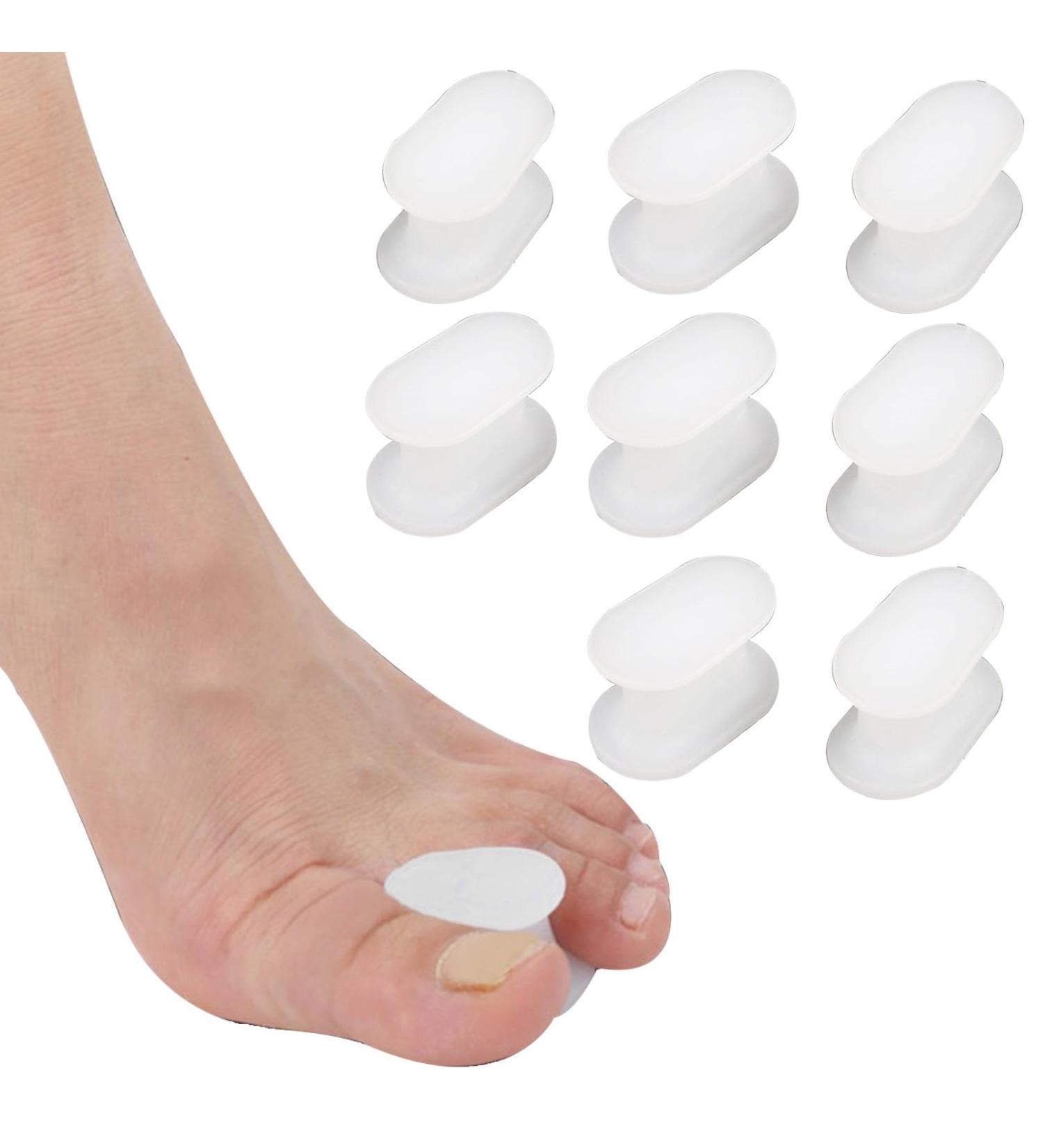  Autuuuckee Silicone Toe Spreader & Separator 4 Pairs for Bunions & Hallux Correction Comfort & Support in White  - Buy Online on GoSupps.com