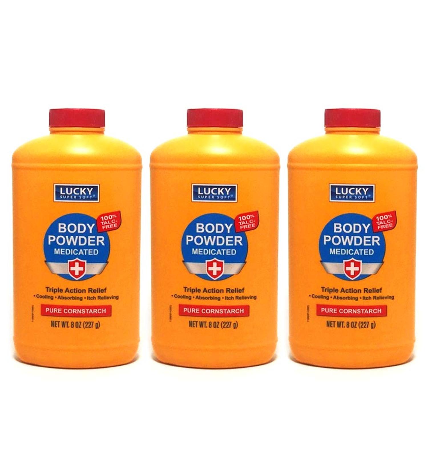 3PCS Body Powder Medicated 8 oz | Cooling Itch Relief | Triple Action Formula | 100% Talc-Free - Buy Online on GoSupps.com