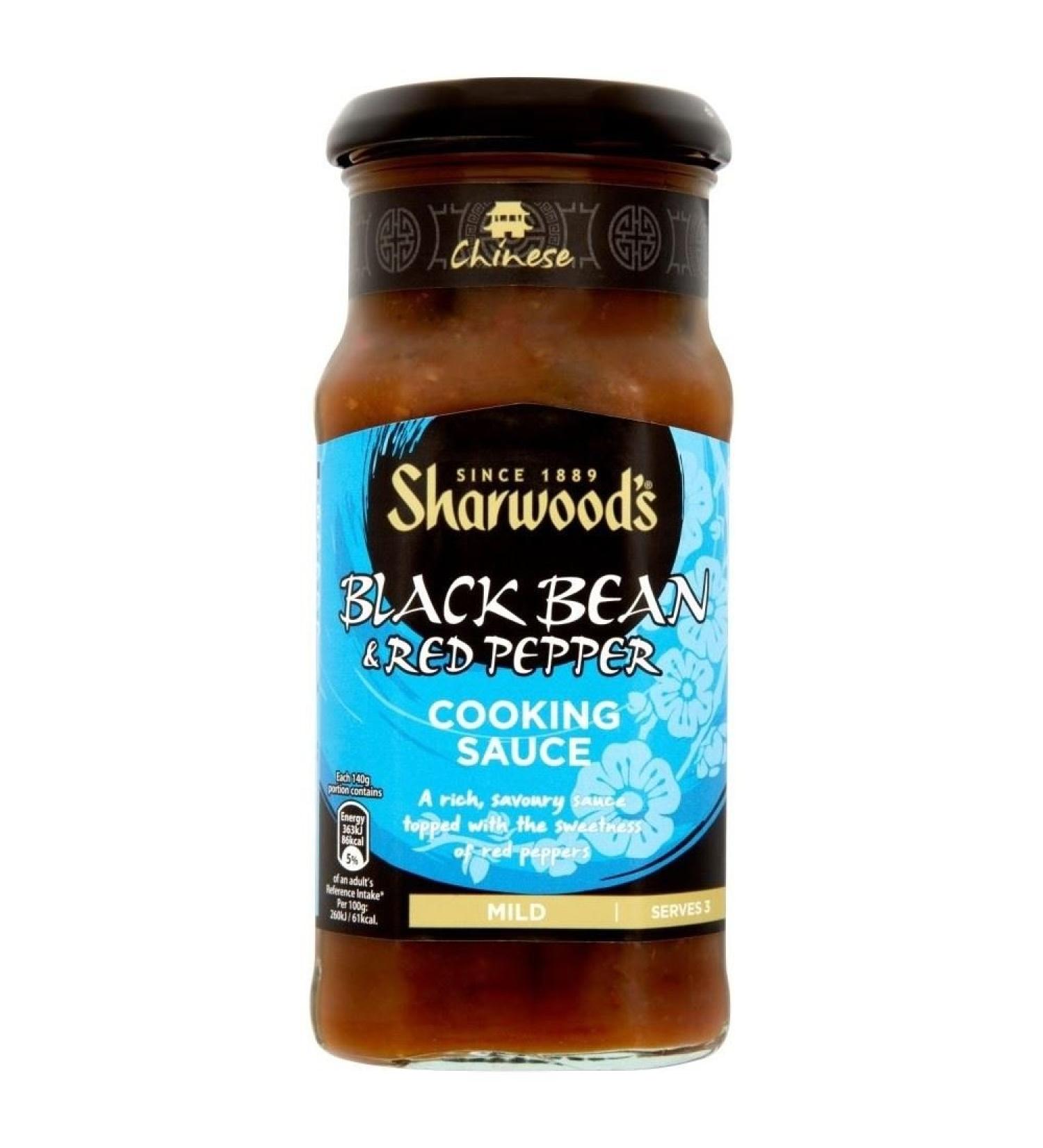 Sharwood Cooking Sauce - Black Bean & Red Pepper (425g) - 2 Pack