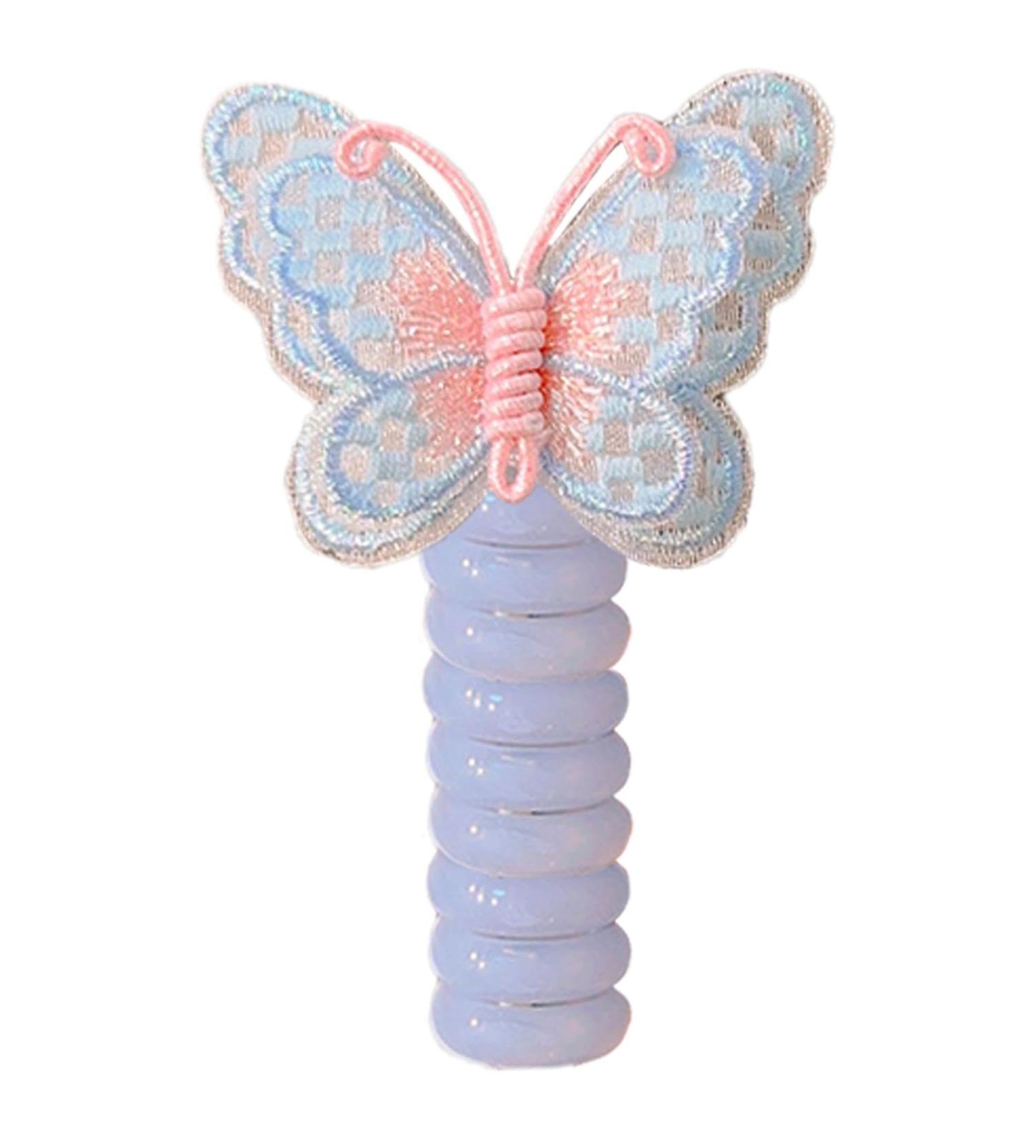 Telephone Cord Hair Ties - Braided Telephone Wire Hair Bands | Colorful Elastic Telephone Hair Clips For Children Women Kids Birthday Party Halloween Christmas Blue - Buy Online on GoSupps.com