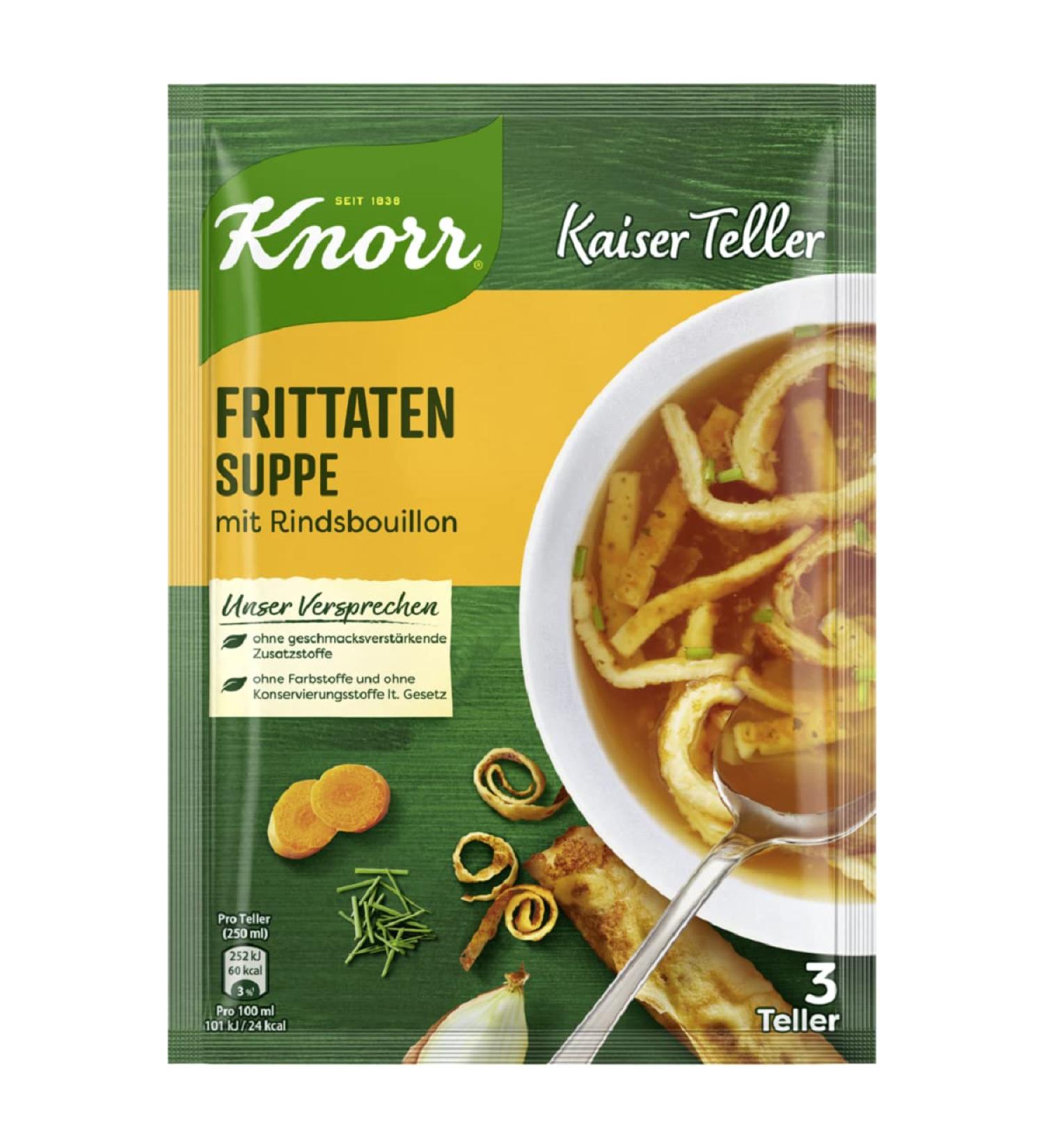 Buy Knorr Kaiserteller Frittatensuppe Authentic German Soup 14x51g | International Shipping Available - Buy Online on GoSupps.com