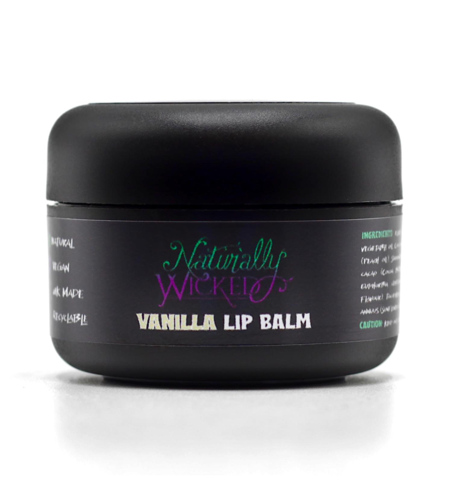 Naturally Wicked Vanilla Lip Balm | Natural & Vegan Repairing Balm For Lips | 15ml - Buy Online on GoSupps.com