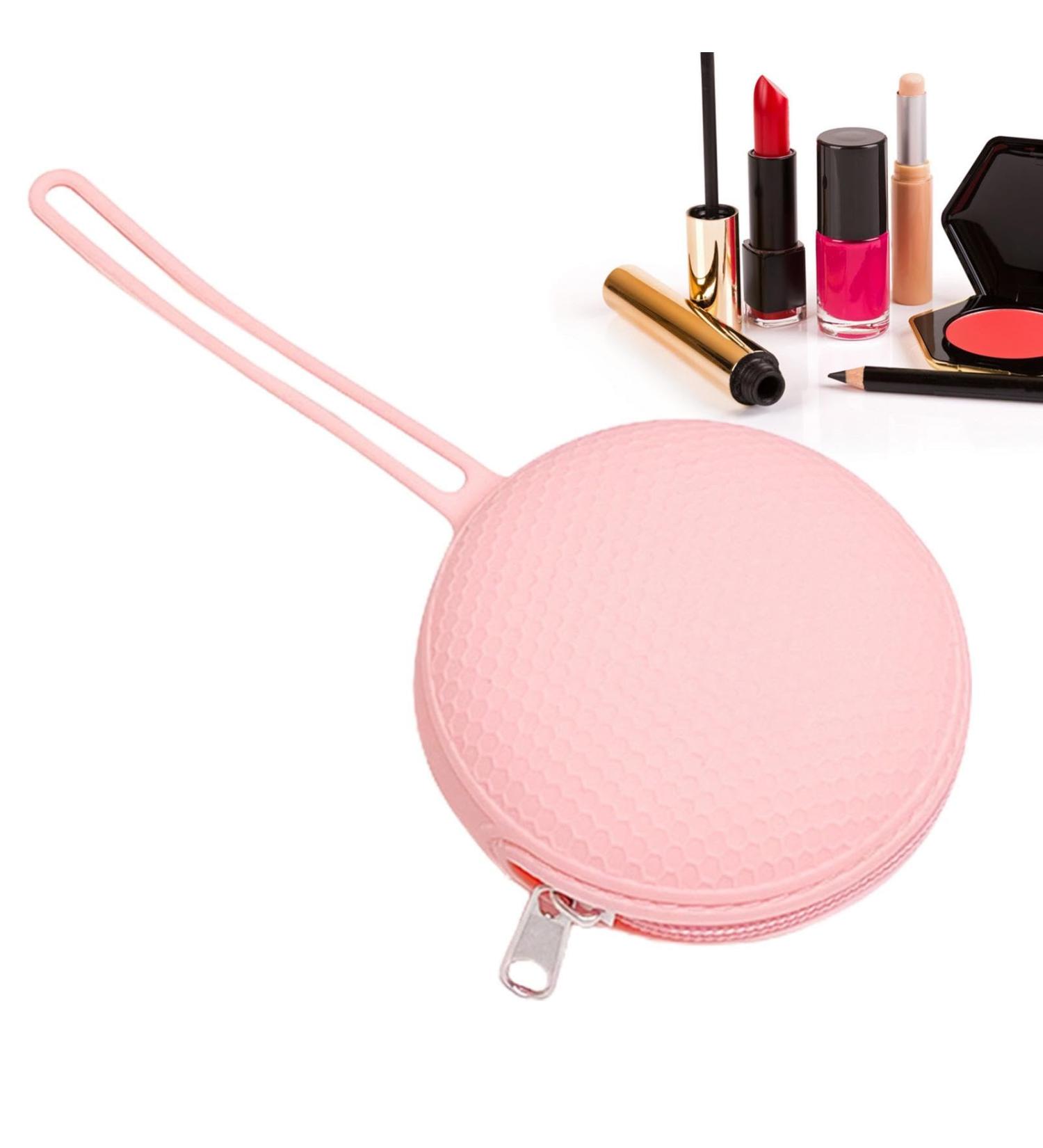 Buy Portable Waterproof Silicone Pacifier Holder | Cute Pink Storage Bag with Zipper - International Shipping Available - Buy Online on GoSupps.com