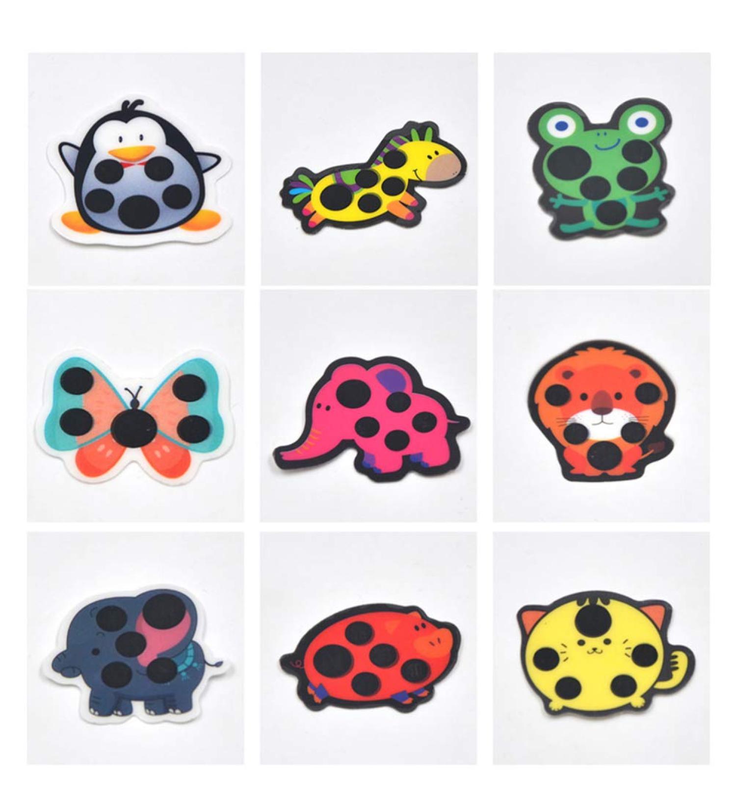 FOMIYES Forehead Temperature Stickers - 9Pcs Cartoon Fever Patch for Kids & Adults - Buy Online on GoSupps.com