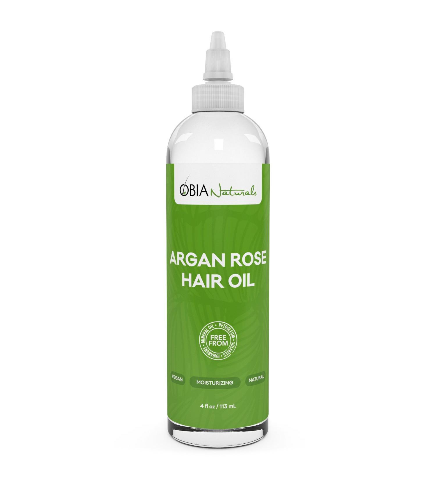 OBIA Naturals Argan Rose Hair Oil 4Oz - Nourishing Hydrating & Lightweight - Shop Internationally - Buy Online on GoSupps.com