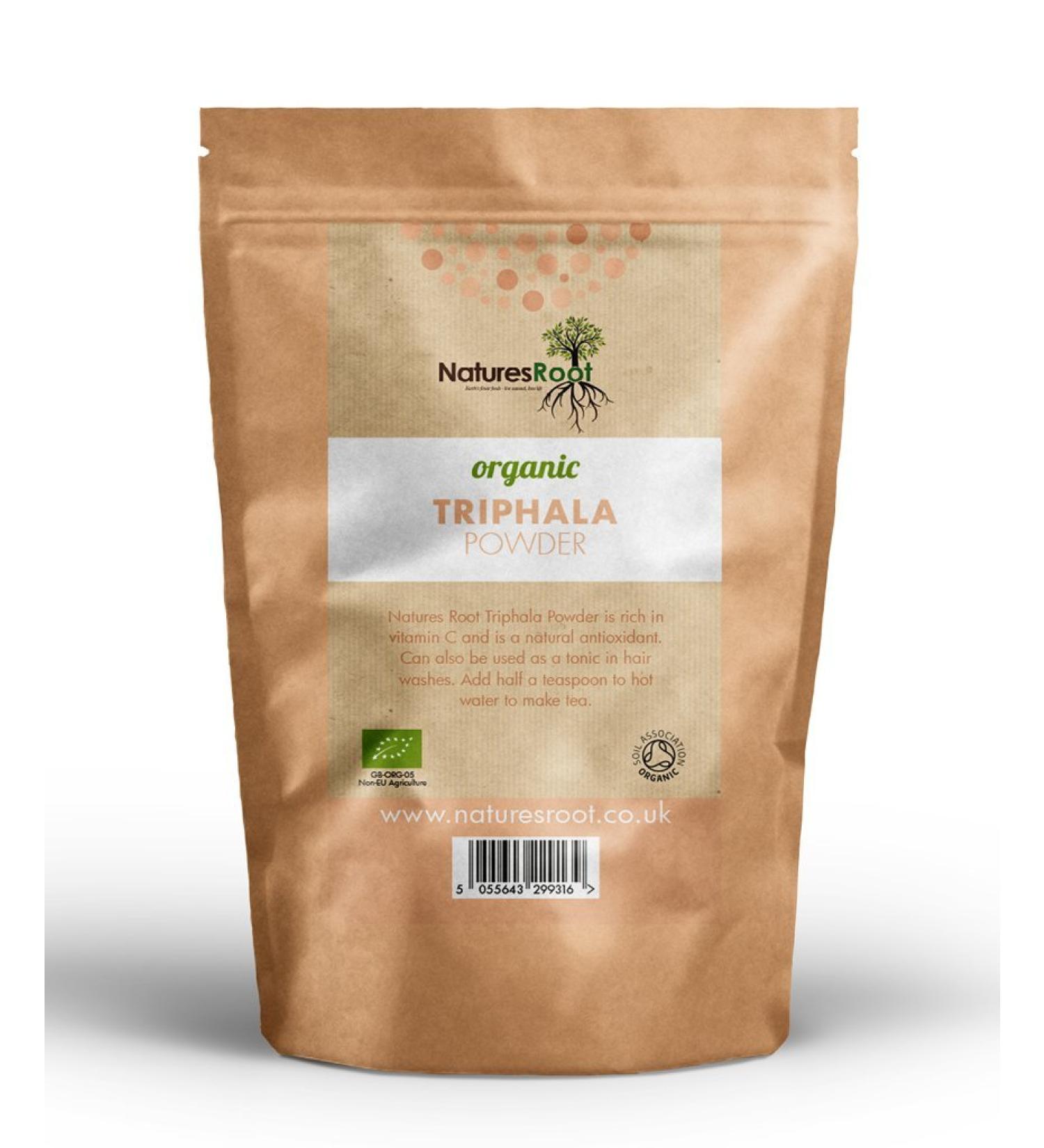 Natures Root Organic Triphala Powder - 500g, Pack of 1 | Superfoods for Digestion and Wellness - Buy Online on GoSupps.com