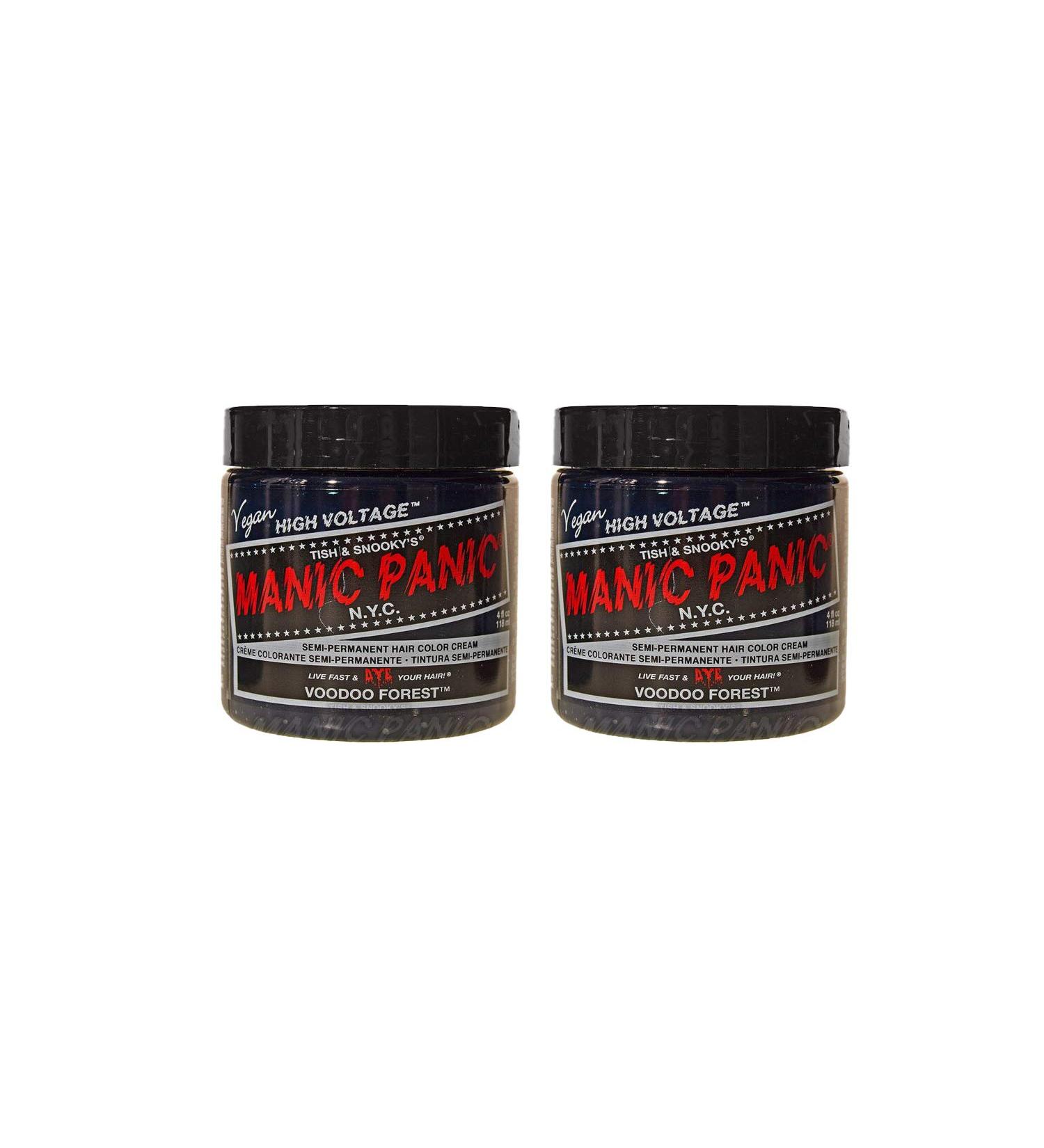 Manic Panic Voodoo Forest Green Semi-Permanent Hair Dye | Vegan & Cruelty-Free | Pack of 2 x 118ml - Buy Online on GoSupps.com