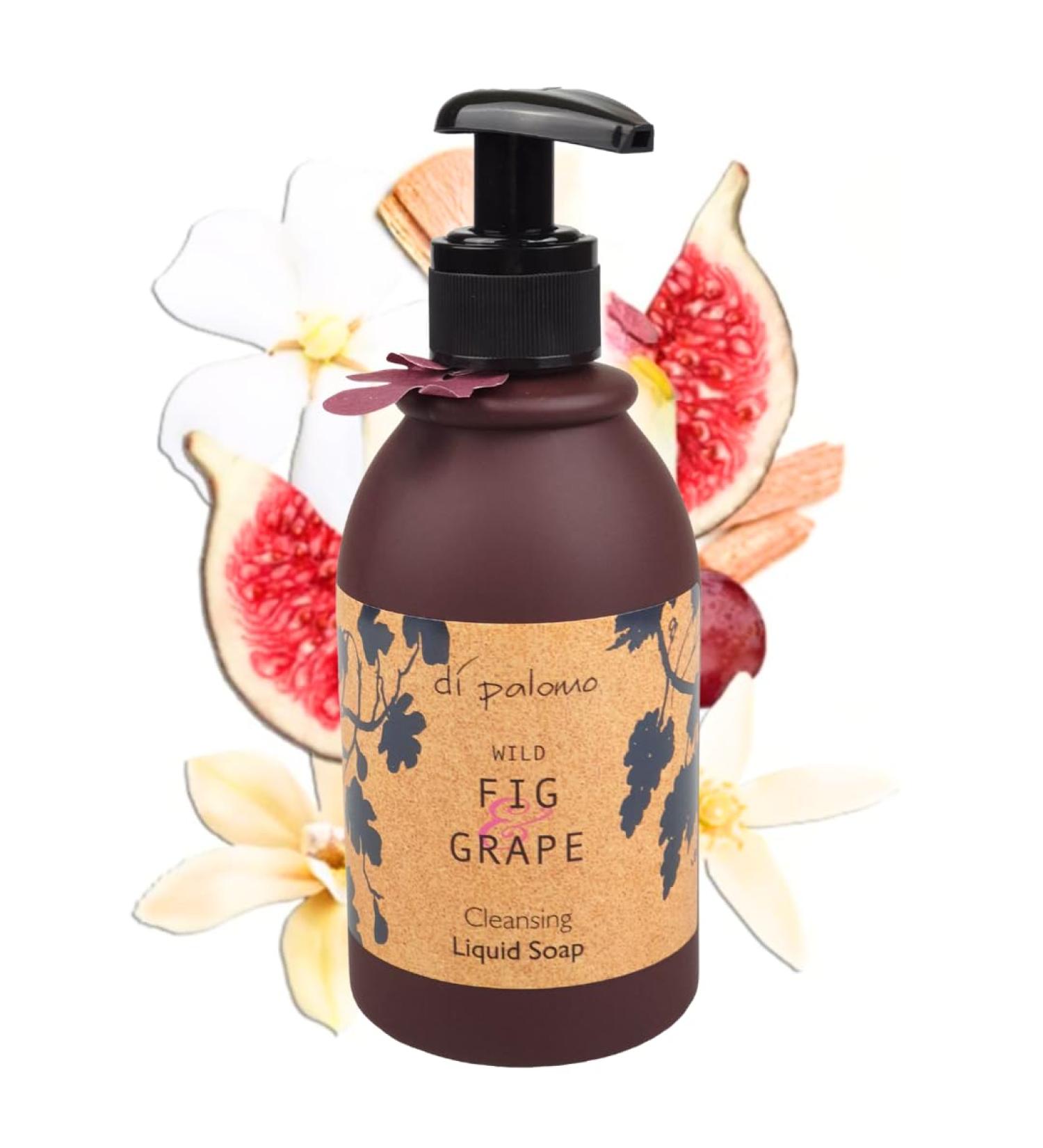 Di Palomo Vegan Wild Fig & Grape Liquid Soap 240ml. Vegan Luxury Hand Wash Hand Soap Dispenser. Skin Care Antibacterial Soap. Handwash Liquid Soap. Liquid Soap Gifts for Women. Vegan Soap Hand Wash. - Buy Online on GoSupps.com