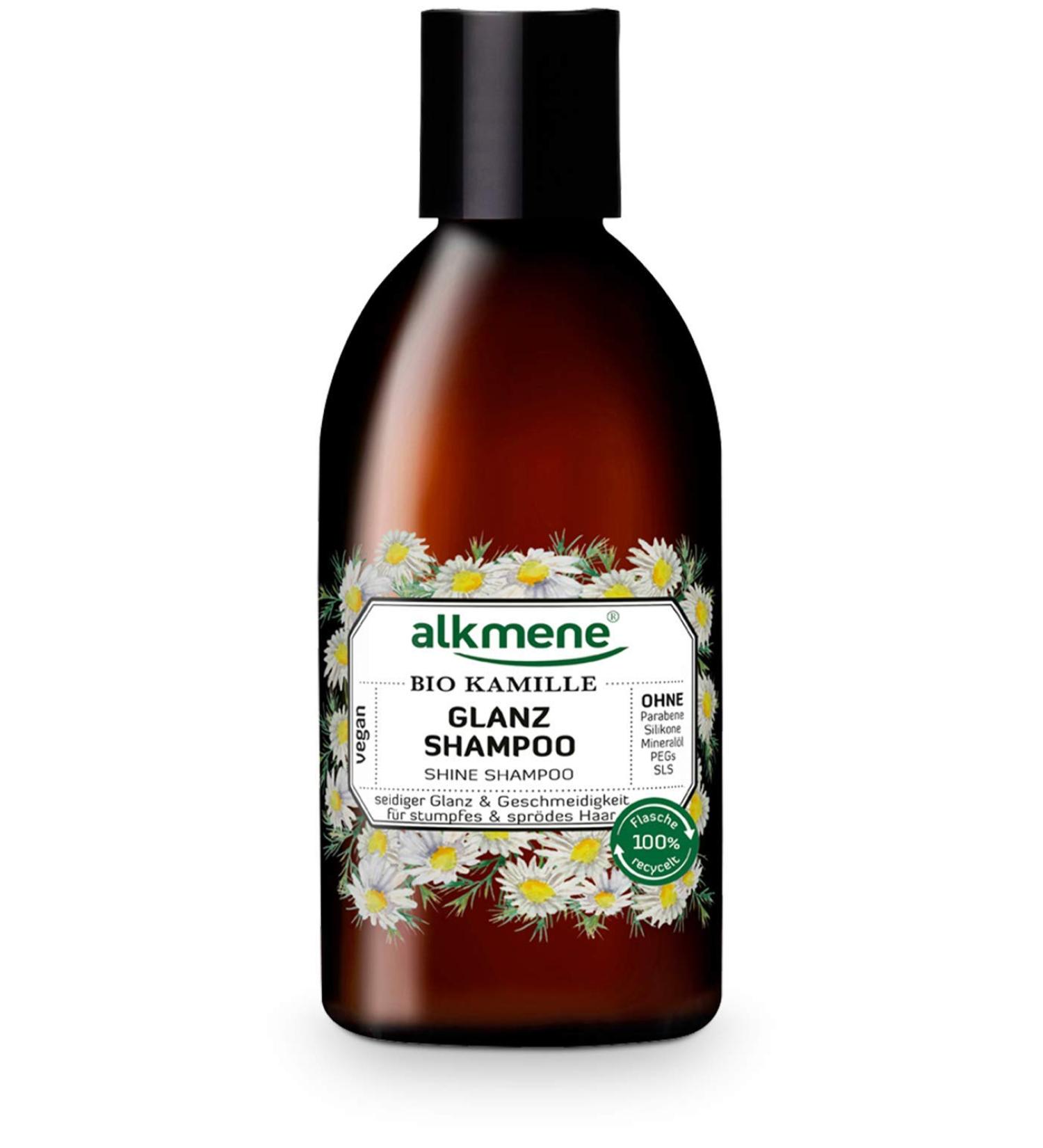 alkmene Organic Chamomile Shampoo - Shampoo for Dull and Brittle Hair - Plant-Based Anti-Breakage Shampoo Without Silicones Parabens Mineral Oils SLS and SLES (1x 250 ml) - Buy Online on GoSupps.com