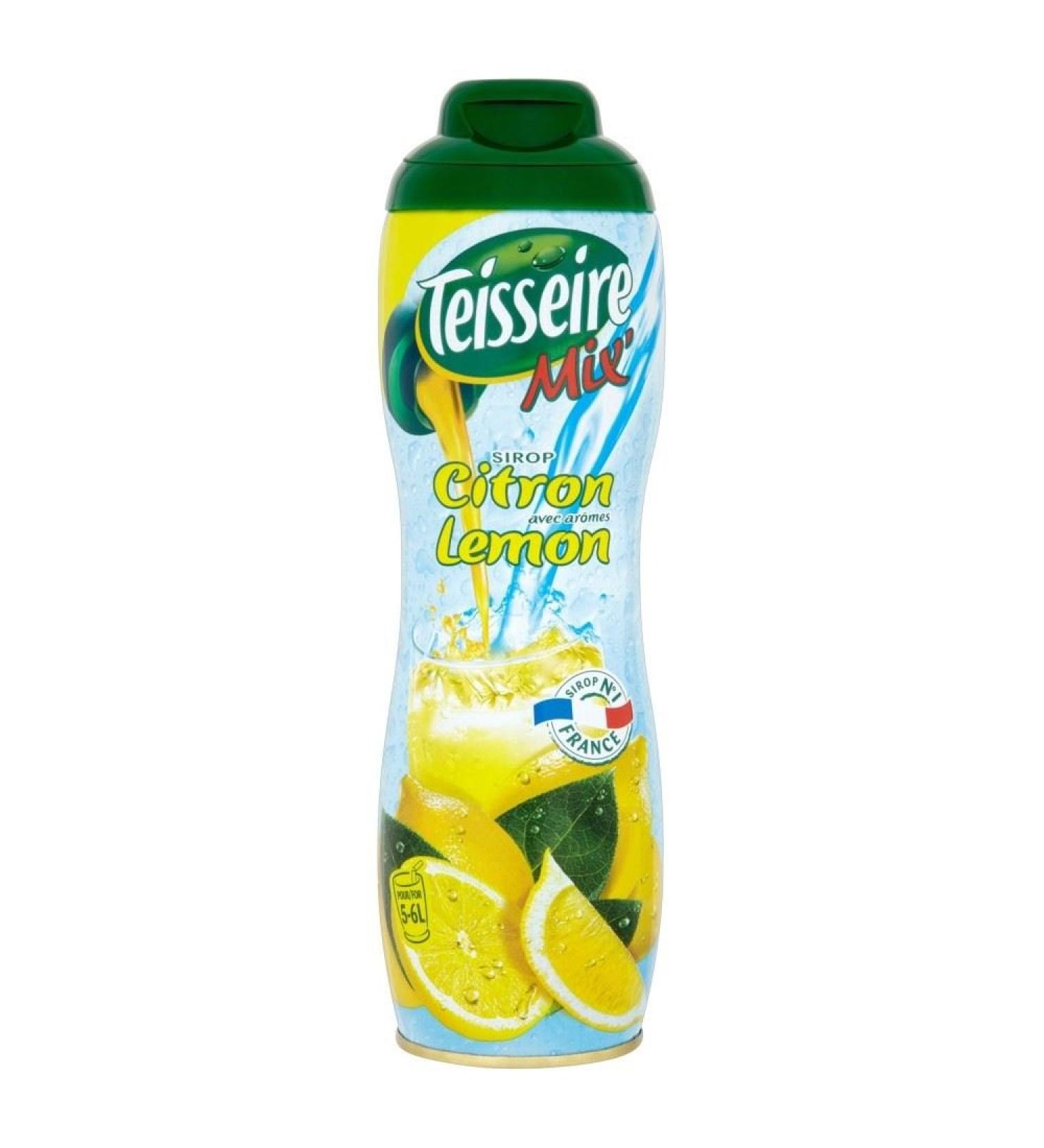 Teisseire Lemon Syrup (600ml) - Pack of 6